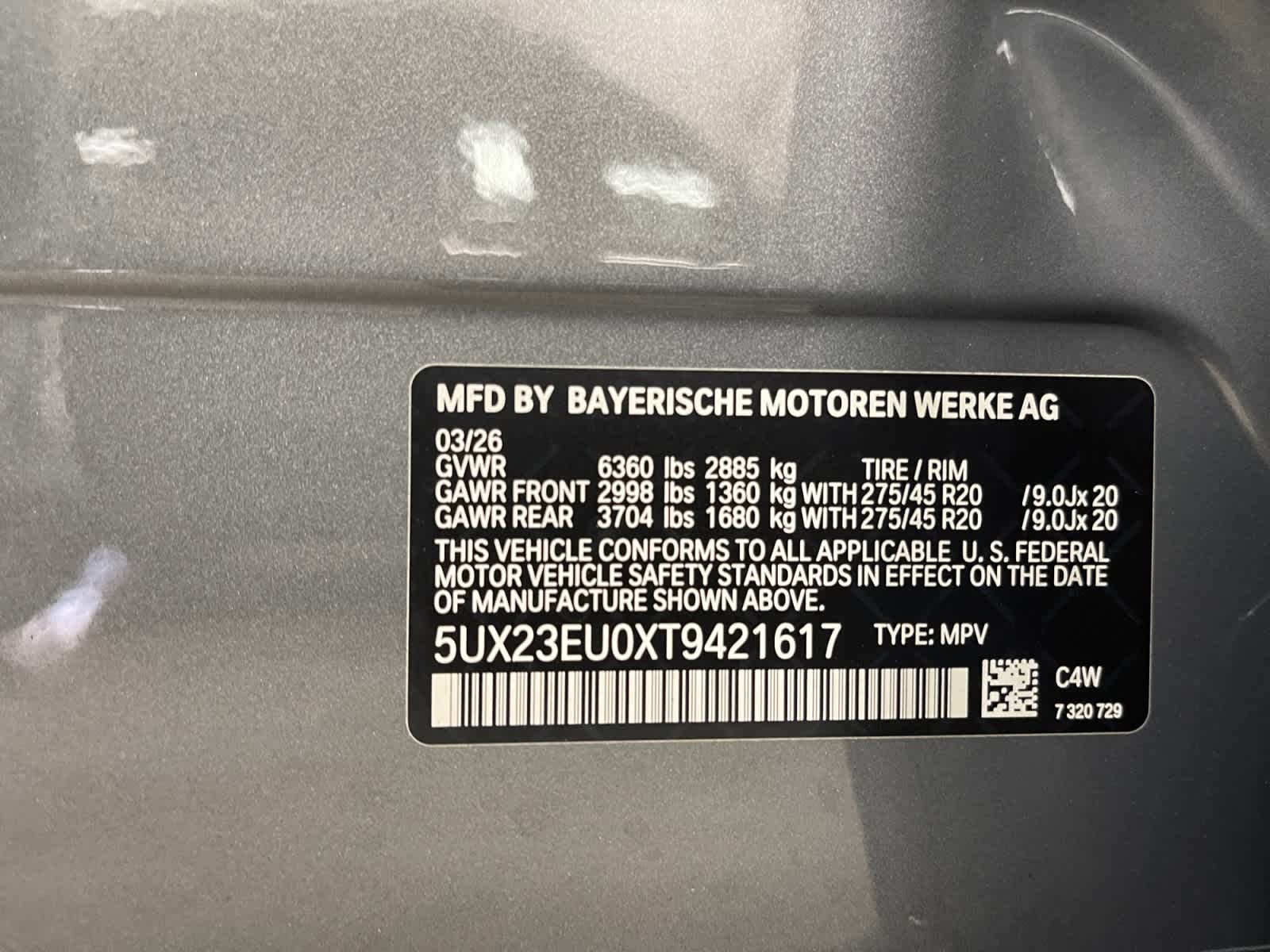 new 2026 BMW X5 car, priced at $78,850
