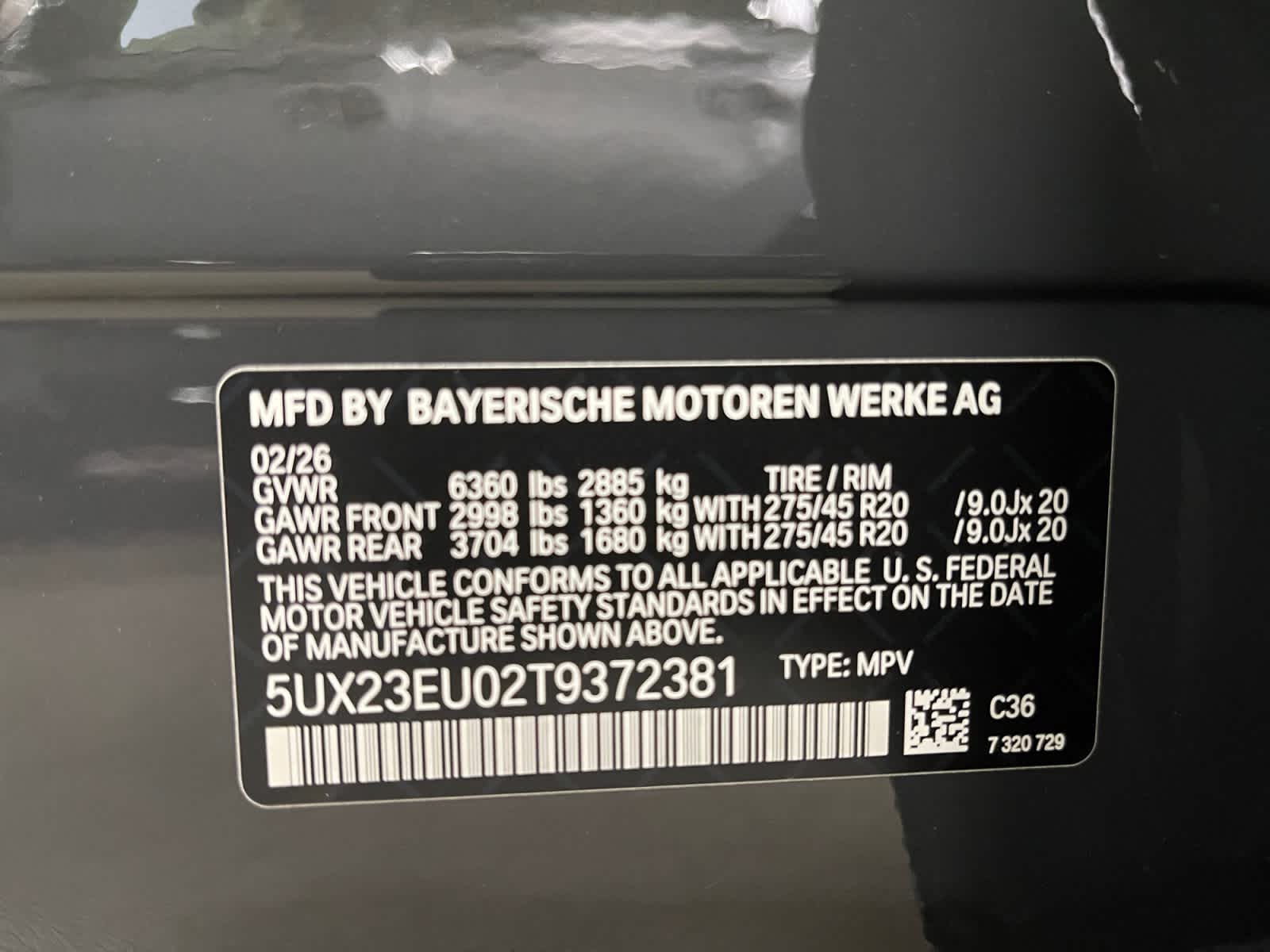 new 2026 BMW X5 car, priced at $87,050