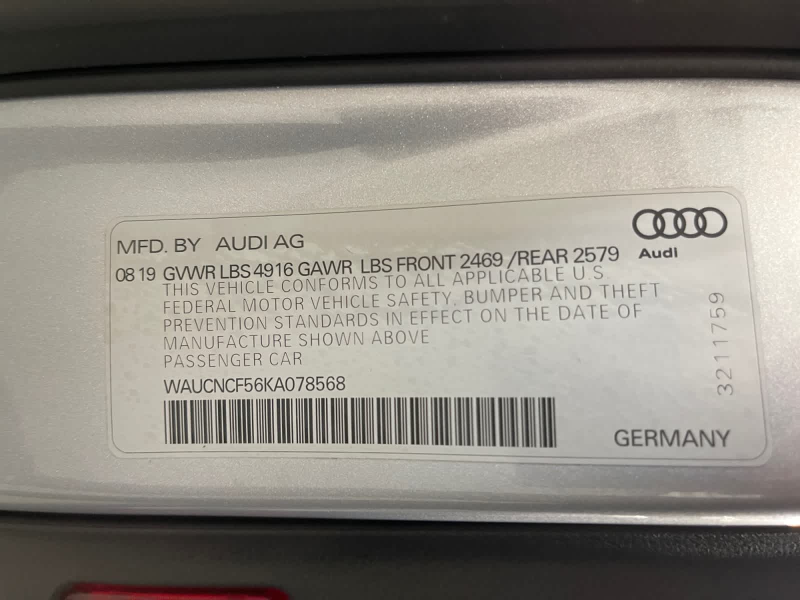 used 2019 Audi A5 car, priced at $28,497