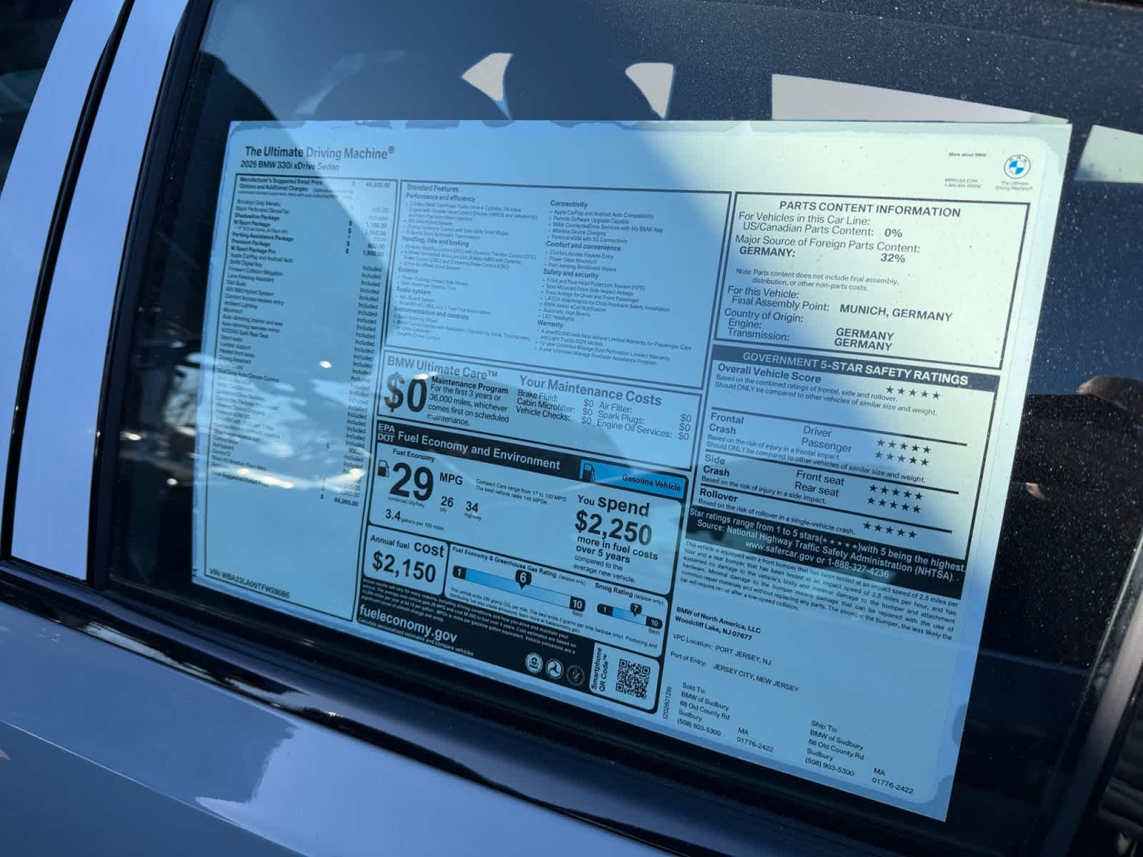 new 2026 BMW 330i car, priced at $59,265