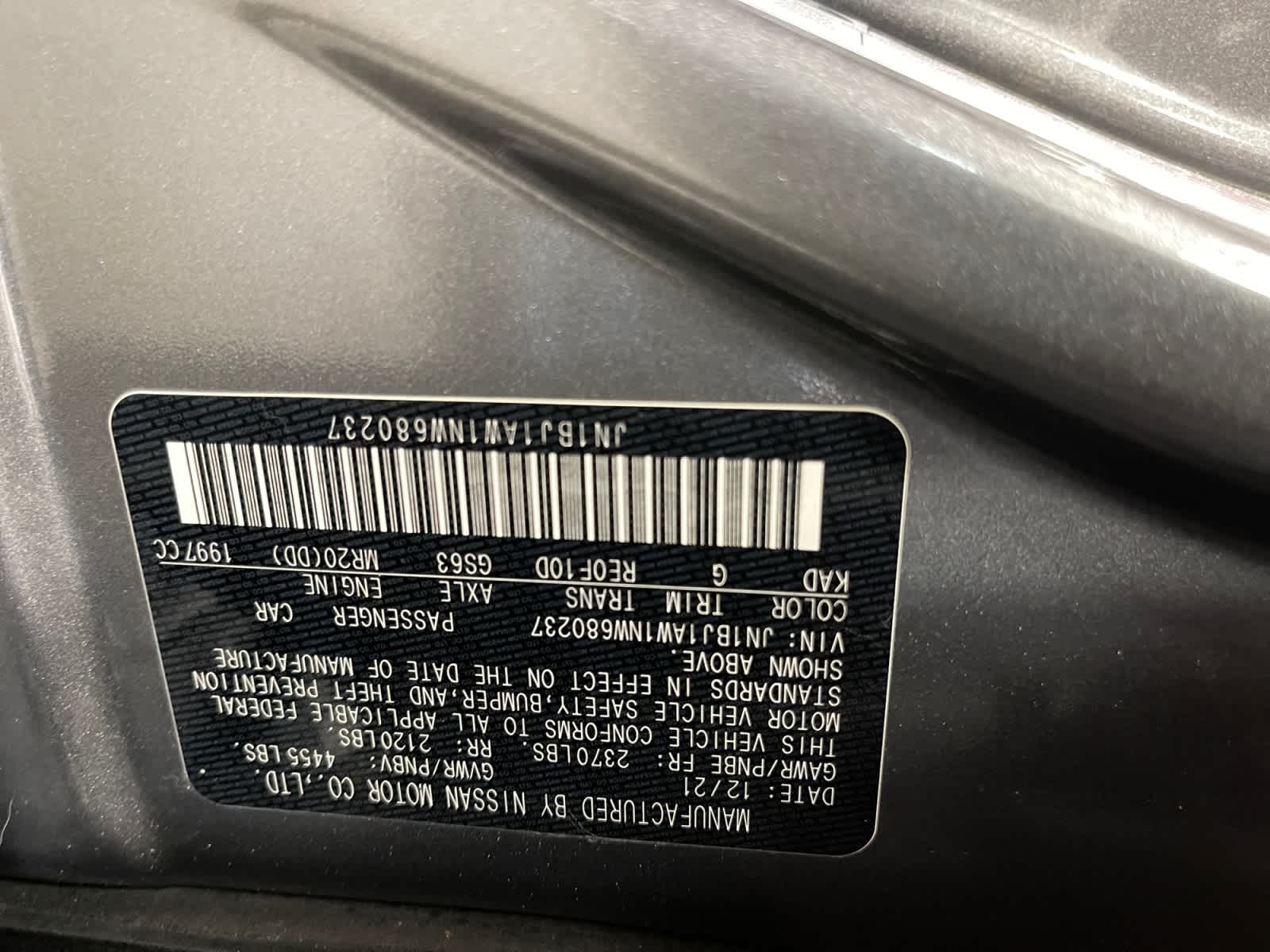 used 2022 Nissan Rogue Sport car, priced at $20,997