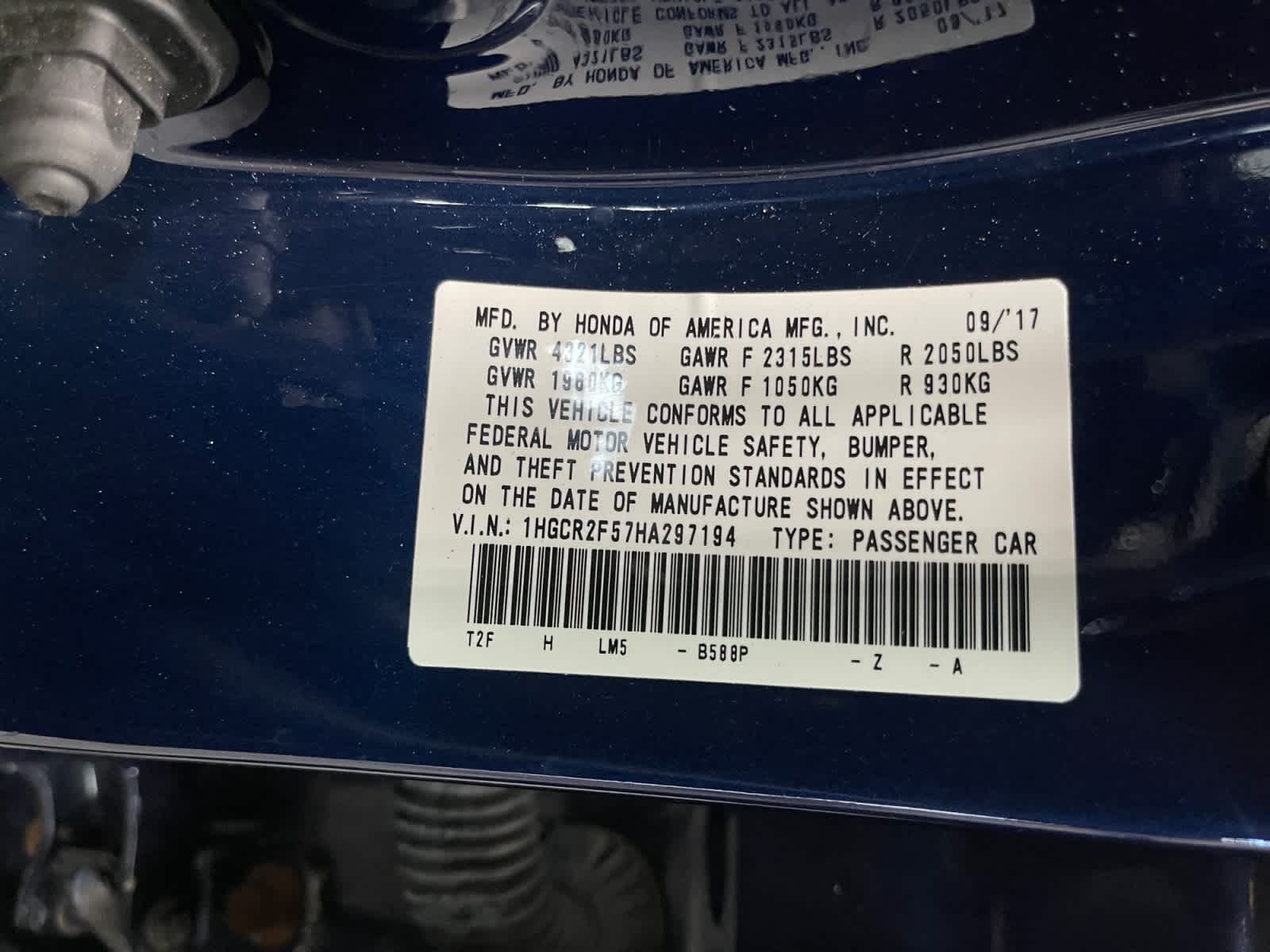used 2017 Honda Accord car, priced at $21,497