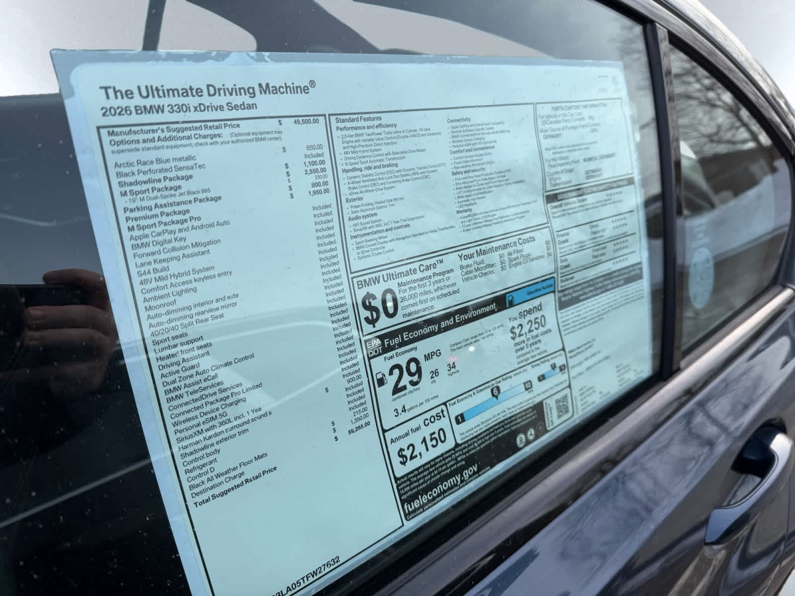 new 2026 BMW 330i car, priced at $59,265