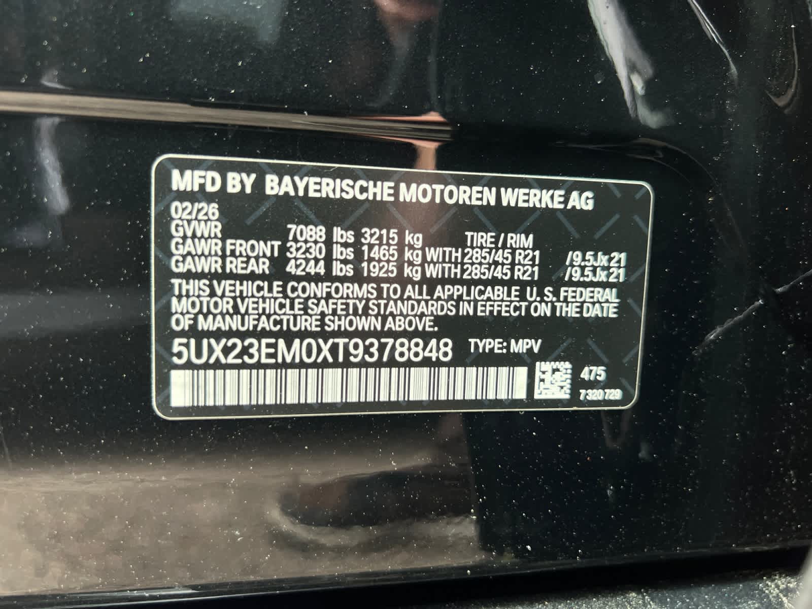 new 2026 BMW X7 car, priced at $92,955