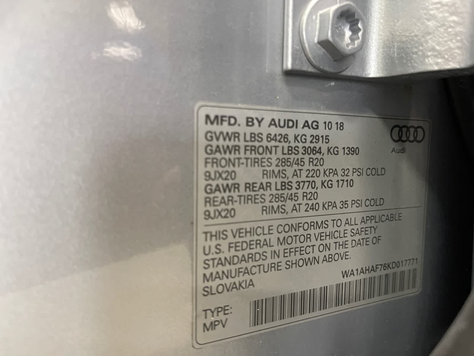 used 2019 Audi Q7 car, priced at $23,497