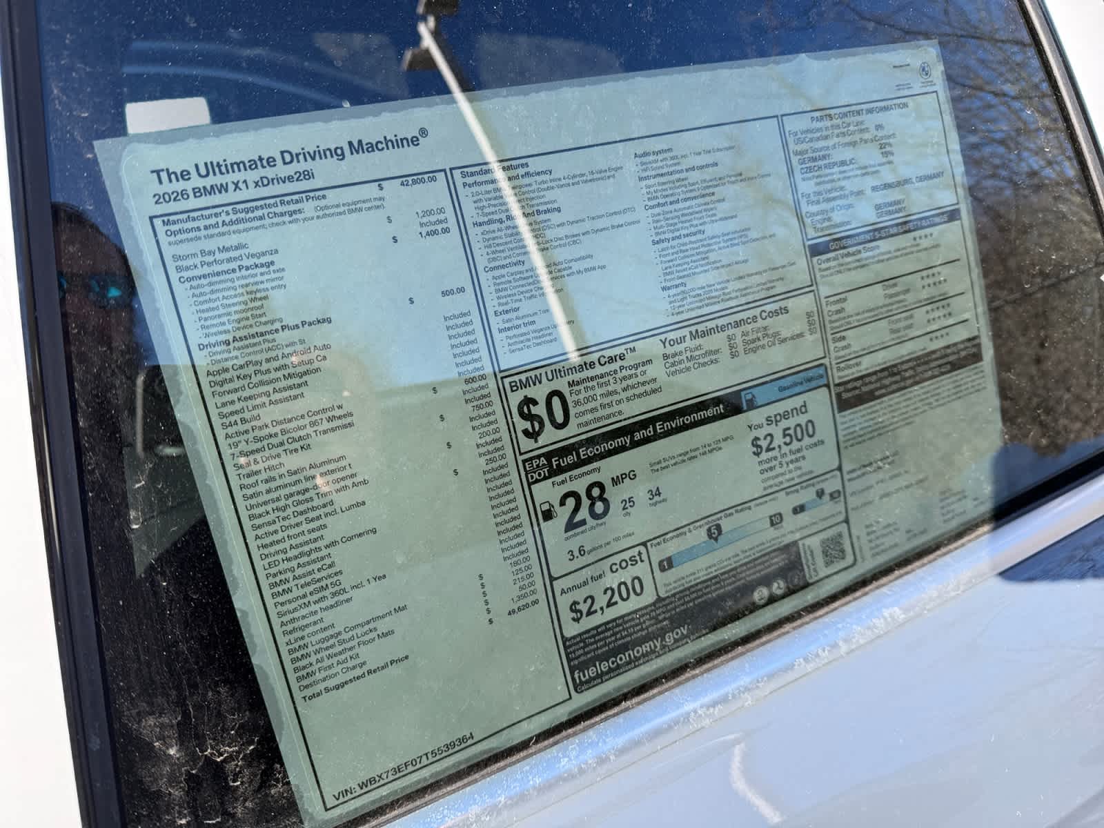 new 2026 BMW X1 car, priced at $49,620