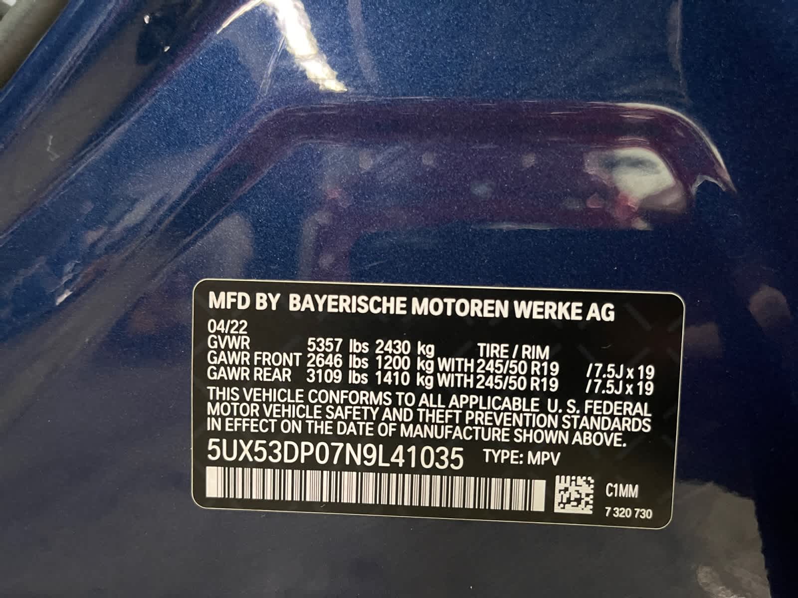 used 2022 BMW X3 car, priced at $34,497