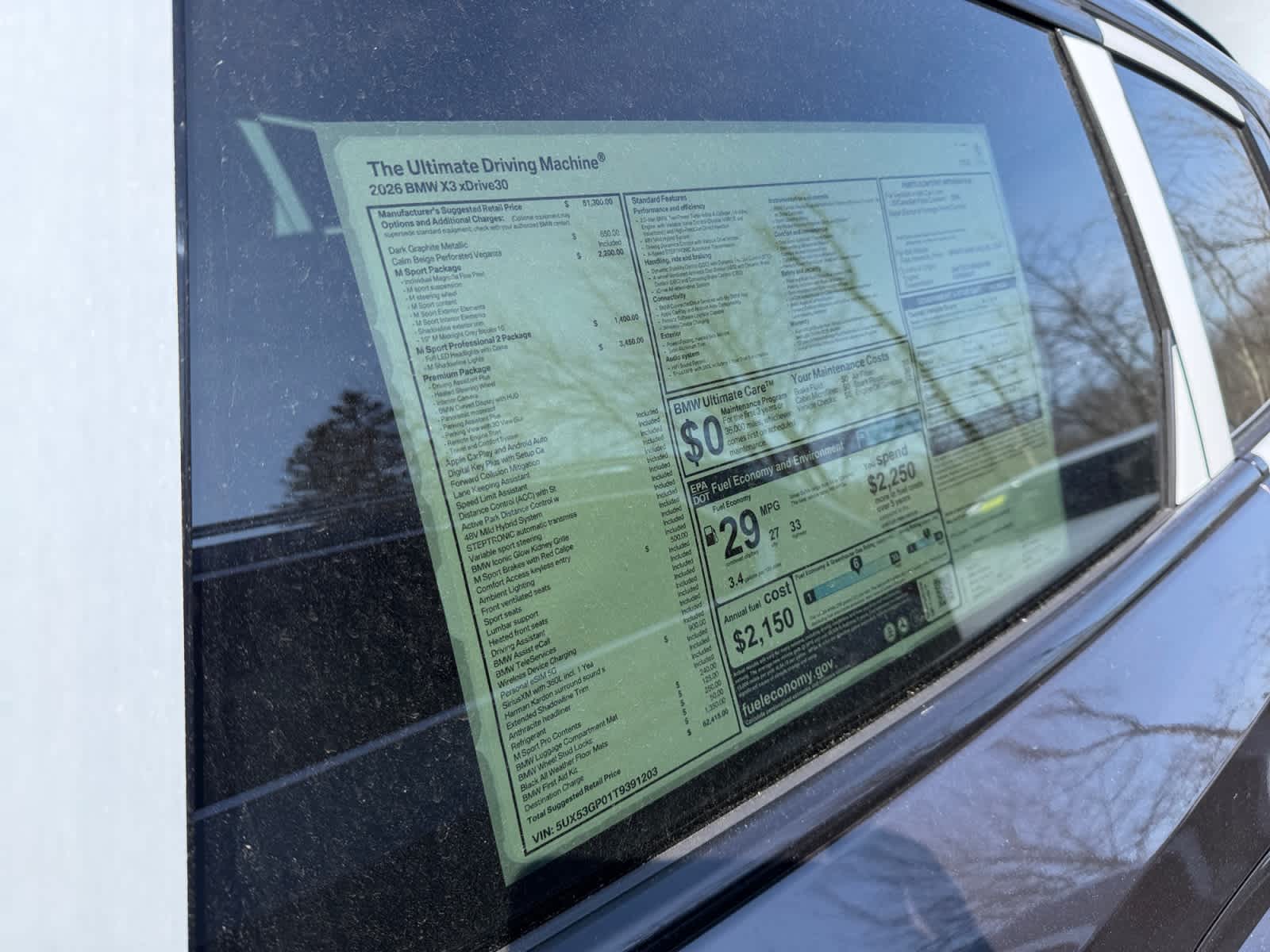 new 2026 BMW X3 car, priced at $62,415