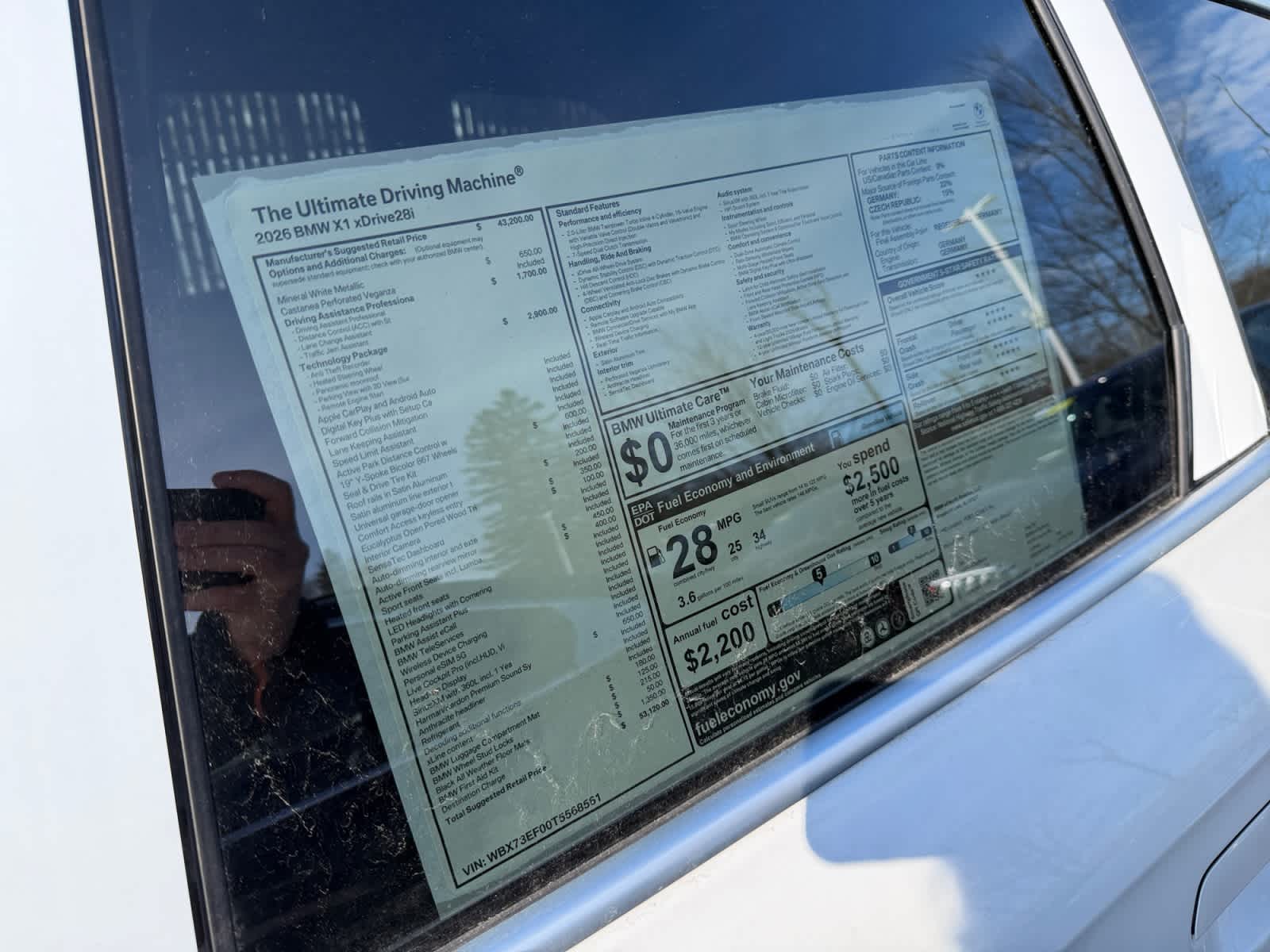 new 2026 BMW X1 car, priced at $53,120