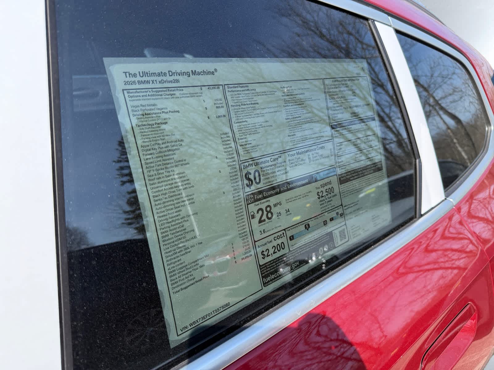 new 2026 BMW X1 car, priced at $50,220