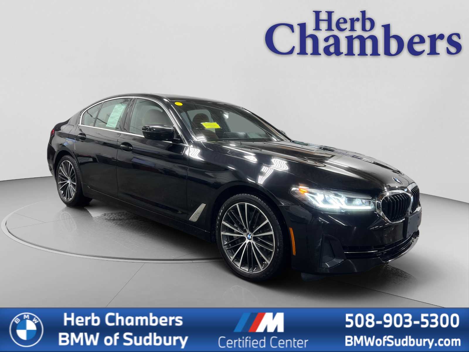 Black Sapphire Metallic 2023 BMW 5 Series Sedan All-Wheel Drive Automatic