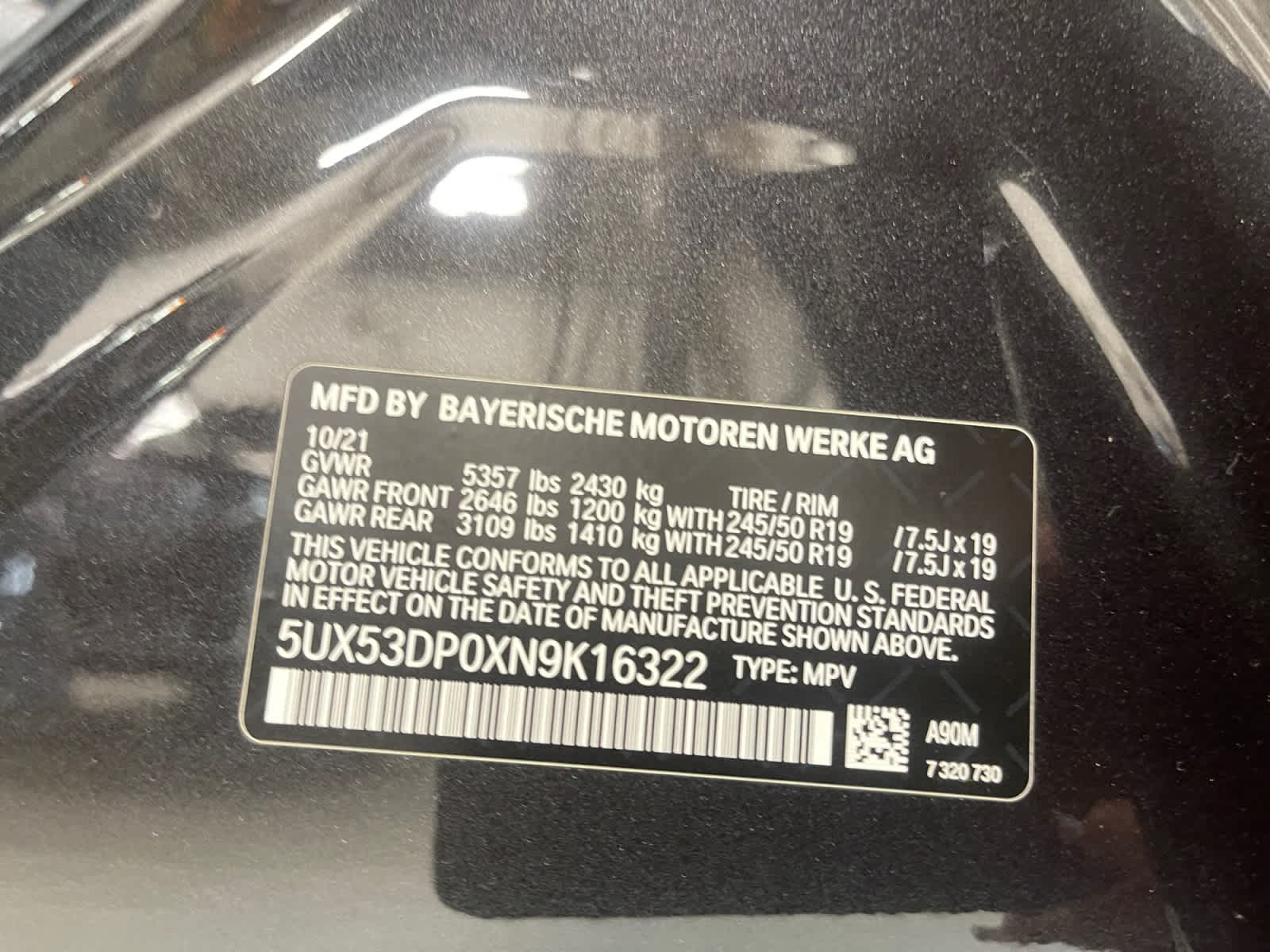 used 2022 BMW X3 car, priced at $34,497