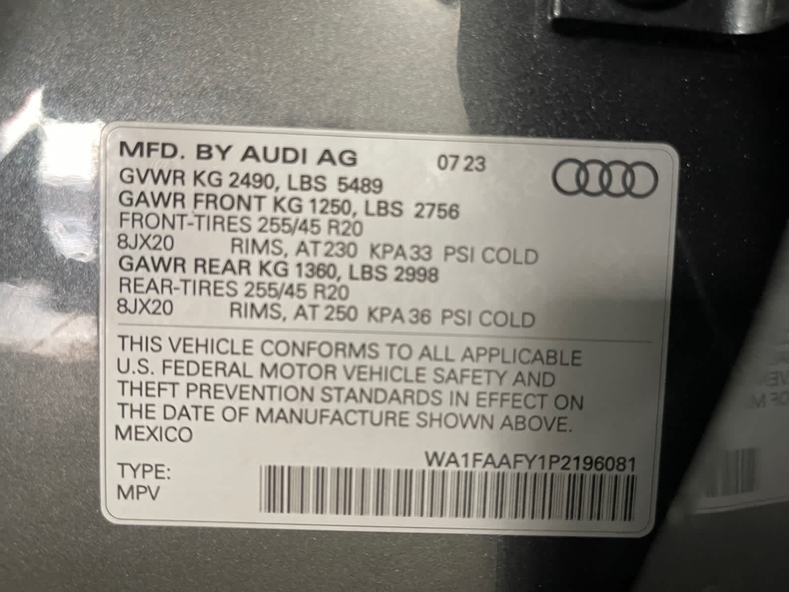 used 2023 Audi Q5 car, priced at $35,497