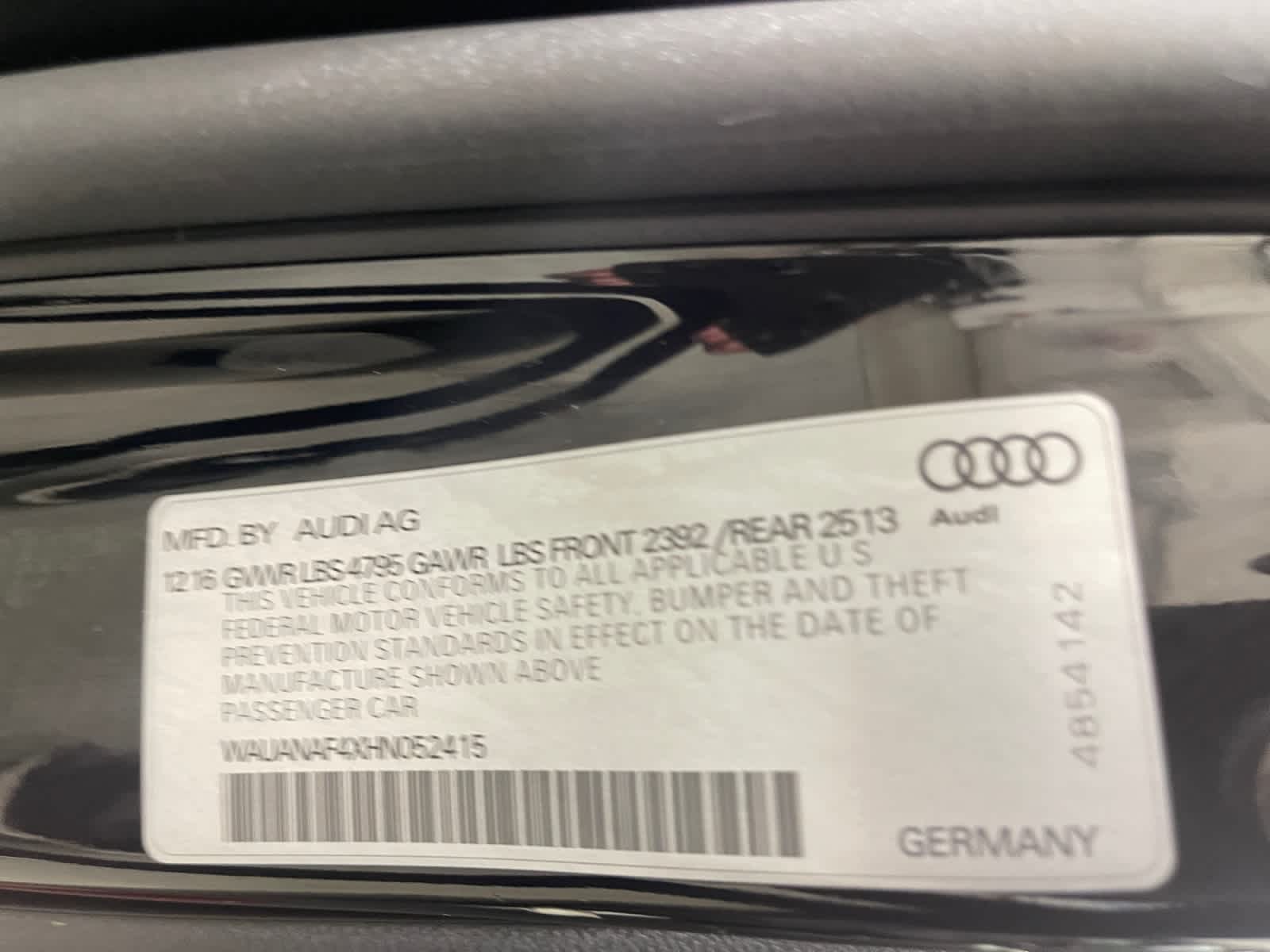 used 2017 Audi A4 car, priced at $15,297