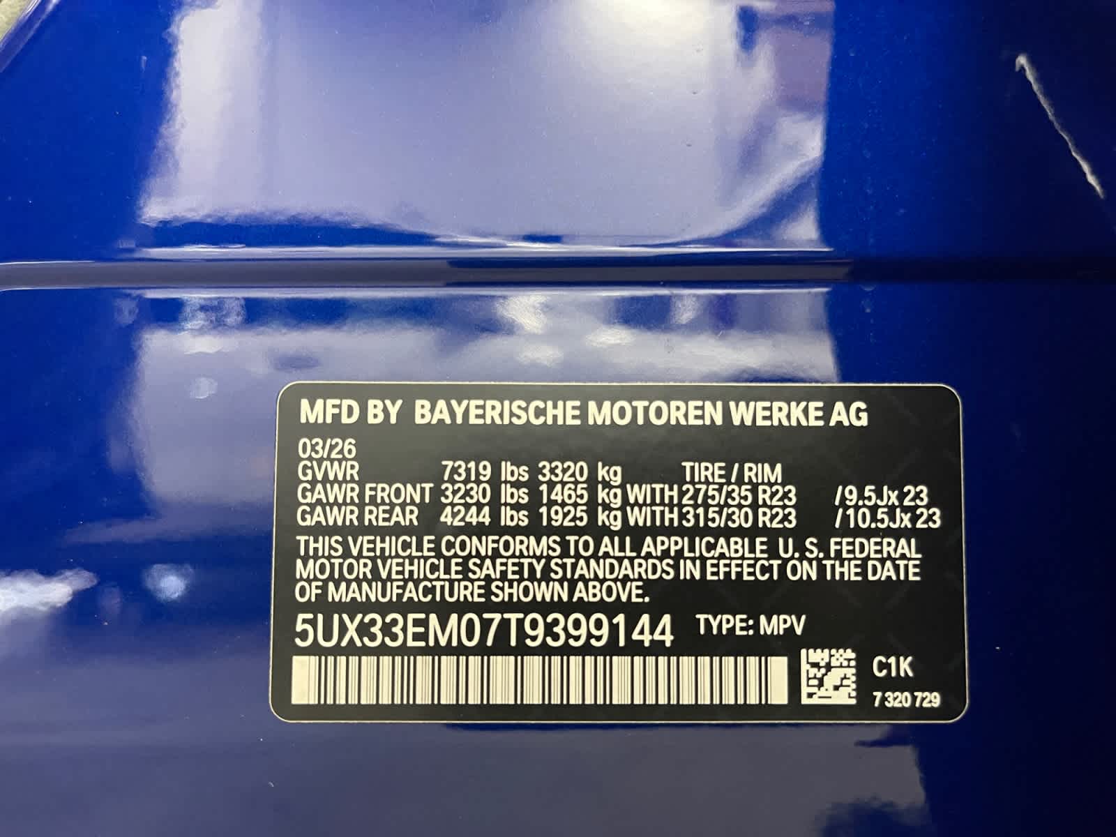new 2026 BMW X7 car, priced at $131,850