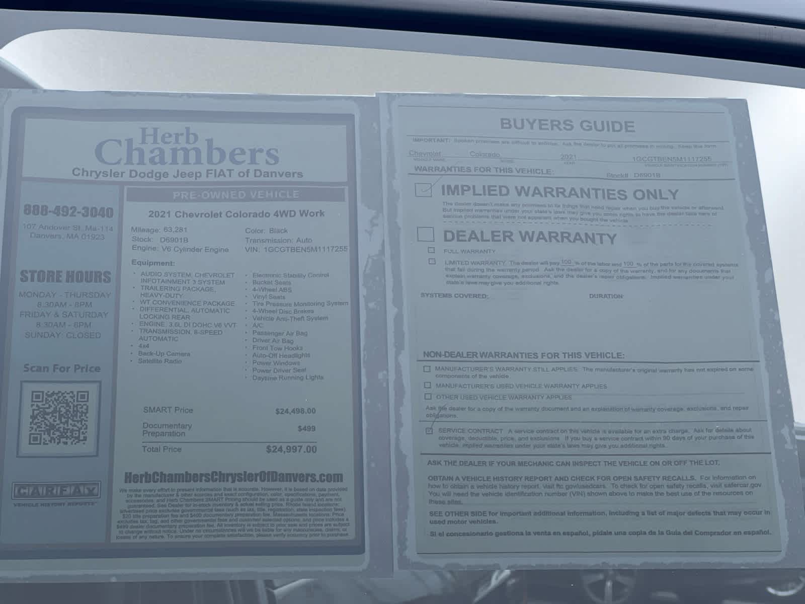 used 2021 Chevrolet Colorado car, priced at $24,997