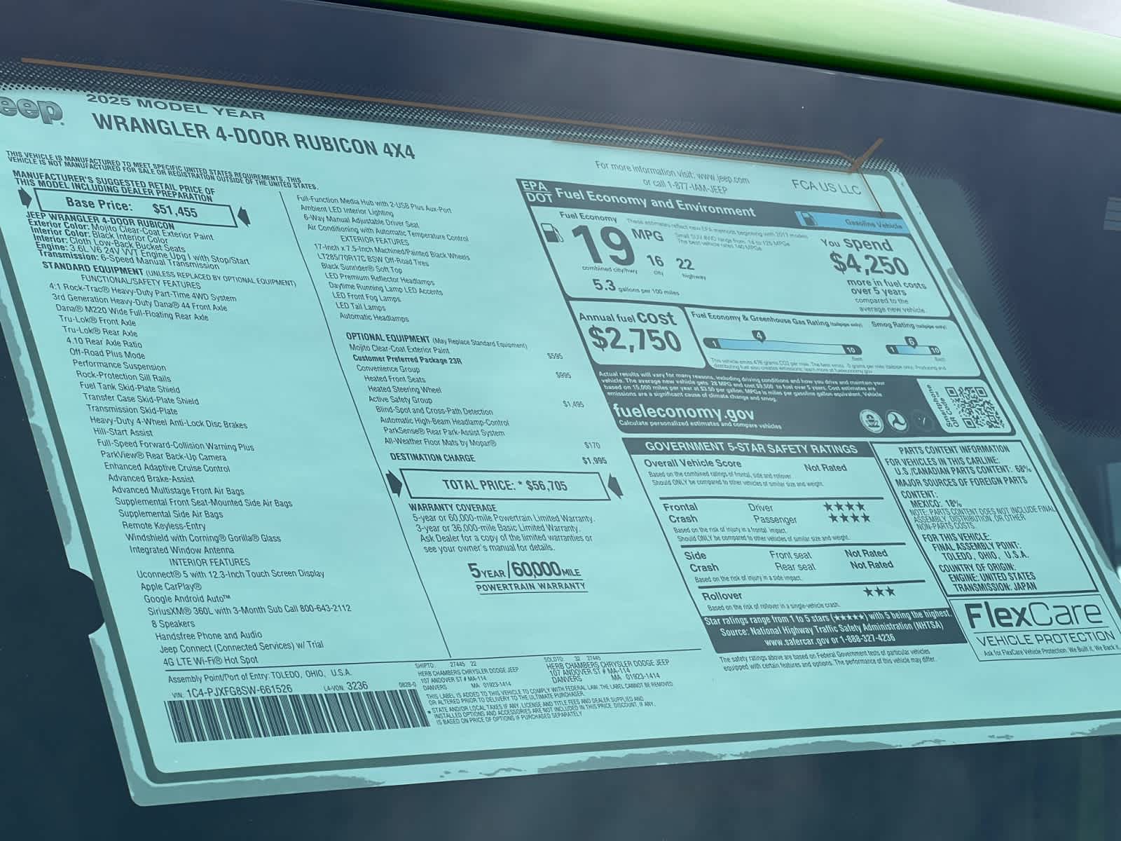 new 2025 Jeep Wrangler car, priced at $54,605