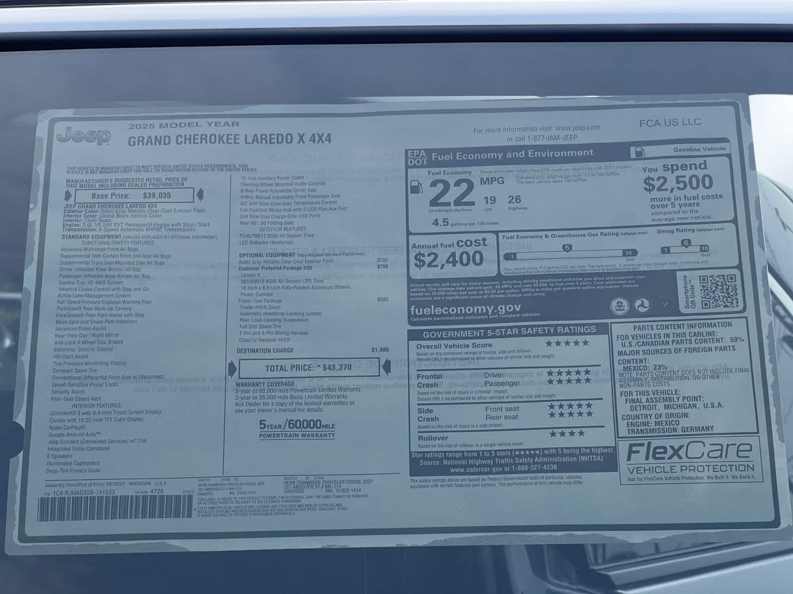 new 2025 Jeep Grand Cherokee car, priced at $39,770