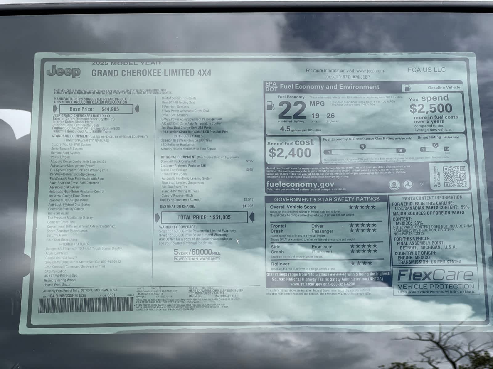 new 2025 Jeep Grand Cherokee car, priced at $47,405