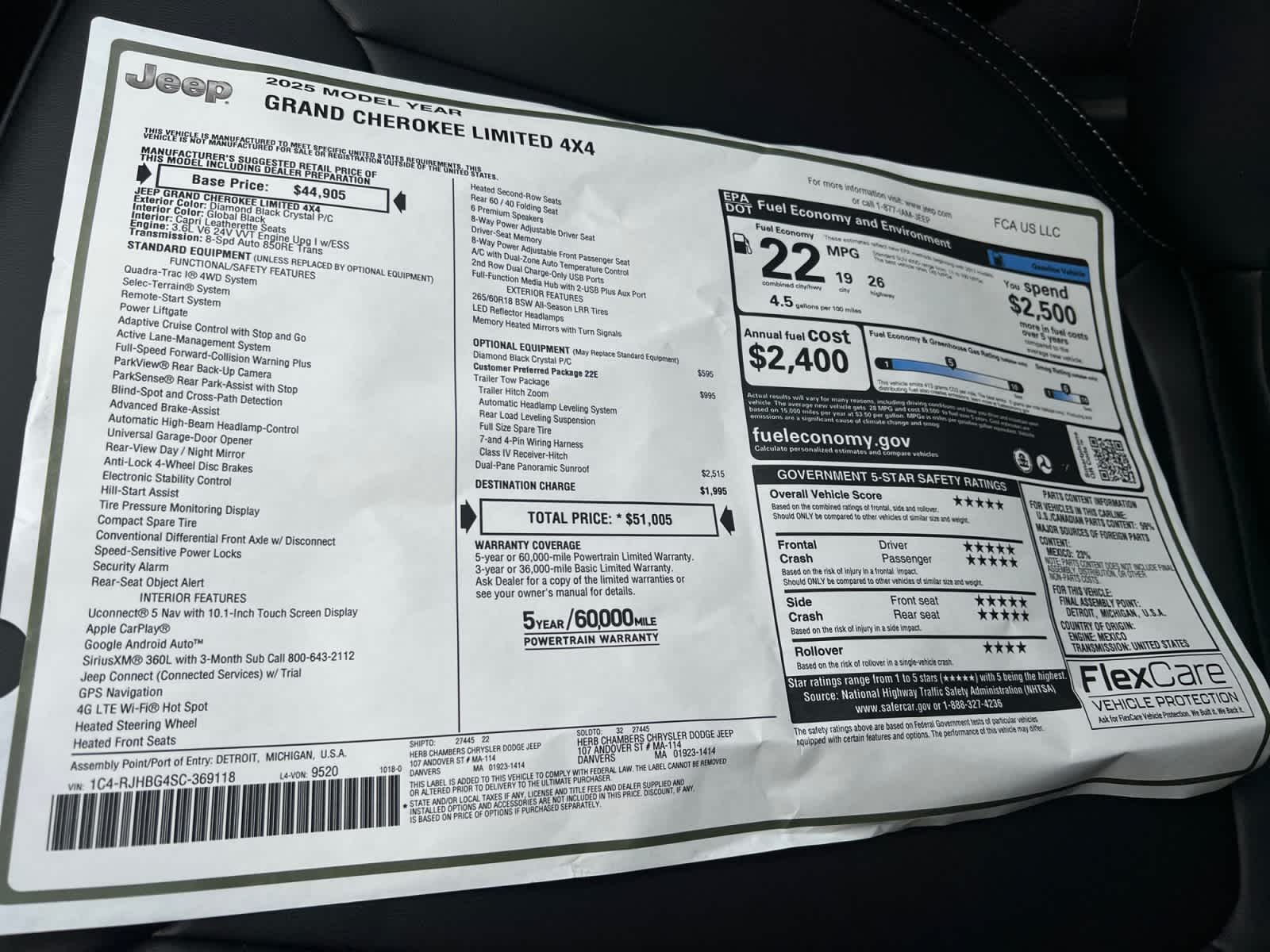 new 2025 Jeep Grand Cherokee car, priced at $47,405