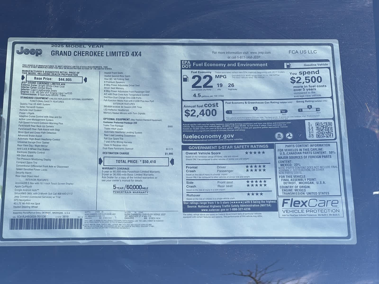 new 2025 Jeep Grand Cherokee car, priced at $47,810