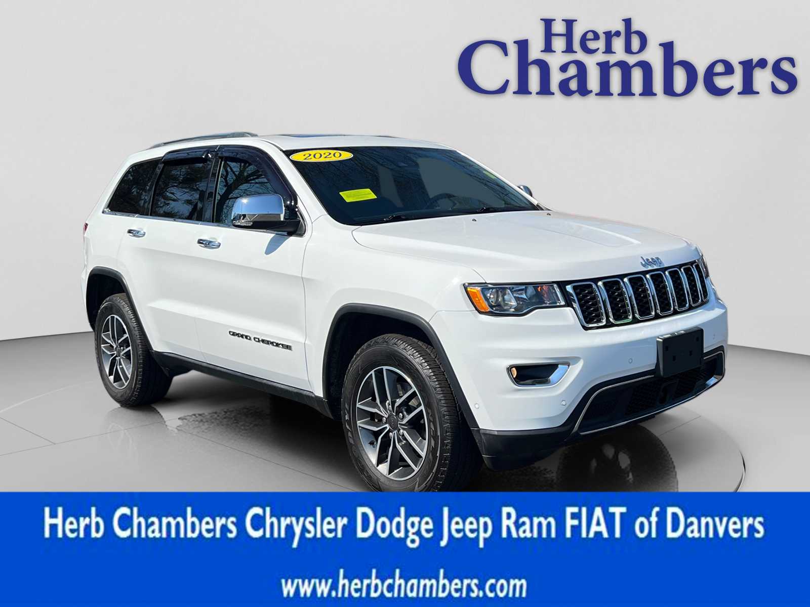 Bright White Clear Coat 2020 Jeep Grand Cherokee Limited 4WD SUV / Crossover Four-Wheel Drive Automatic