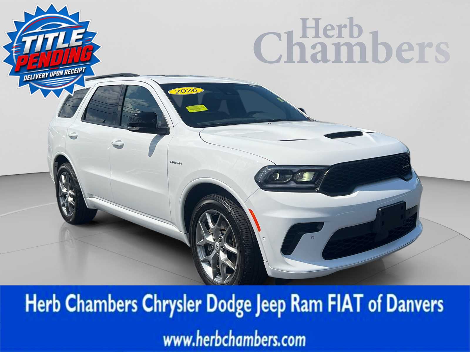 White Knuckle Clearcoat 2026 Dodge Durango SUV / Crossover All-Wheel Drive Automatic