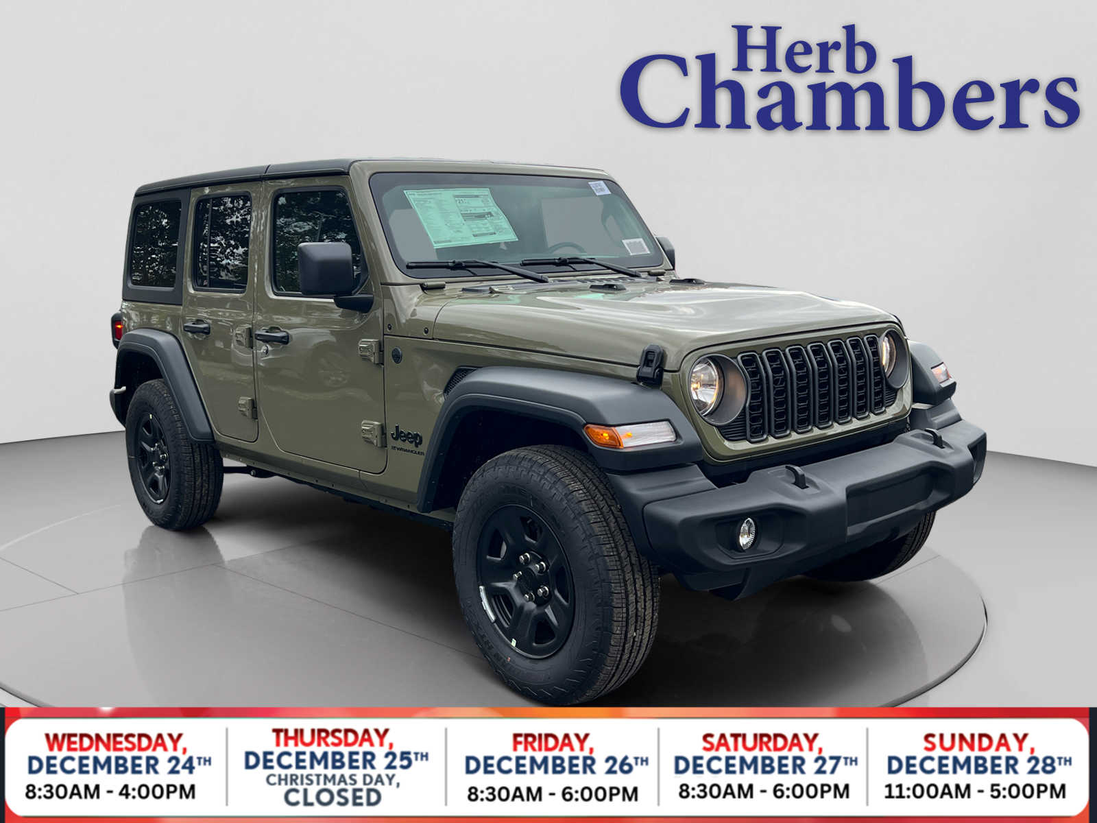 new 2026 Jeep Wrangler car, priced at $44,795