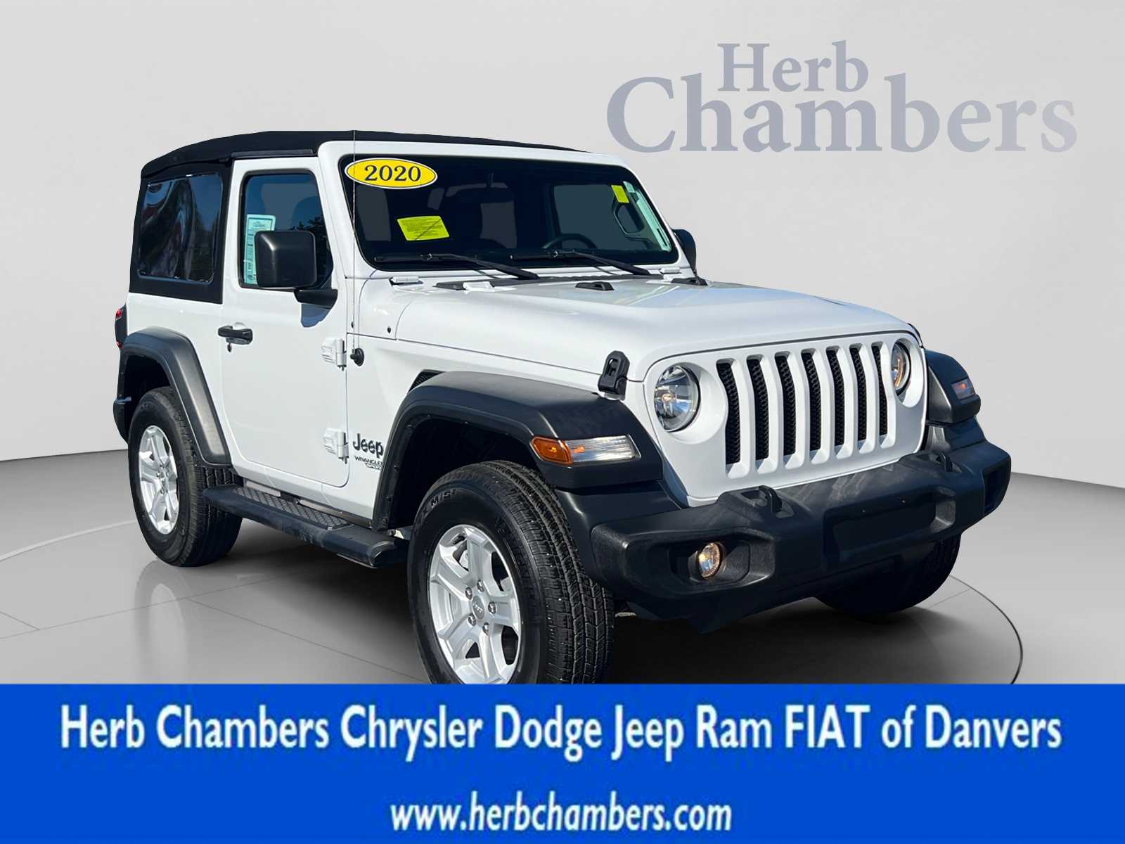 Bright White Clearcoat 2020 Jeep Wrangler SUV / Crossover Four-Wheel Drive Automatic
