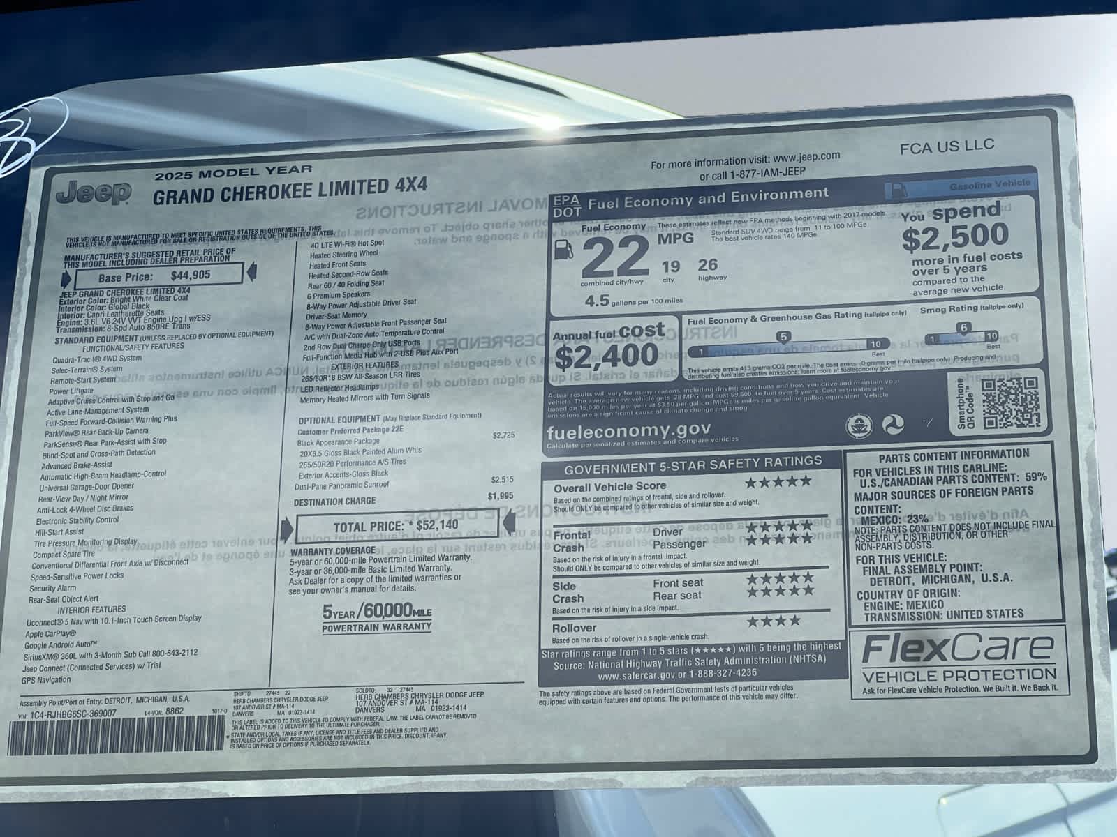 new 2025 Jeep Grand Cherokee car, priced at $49,340