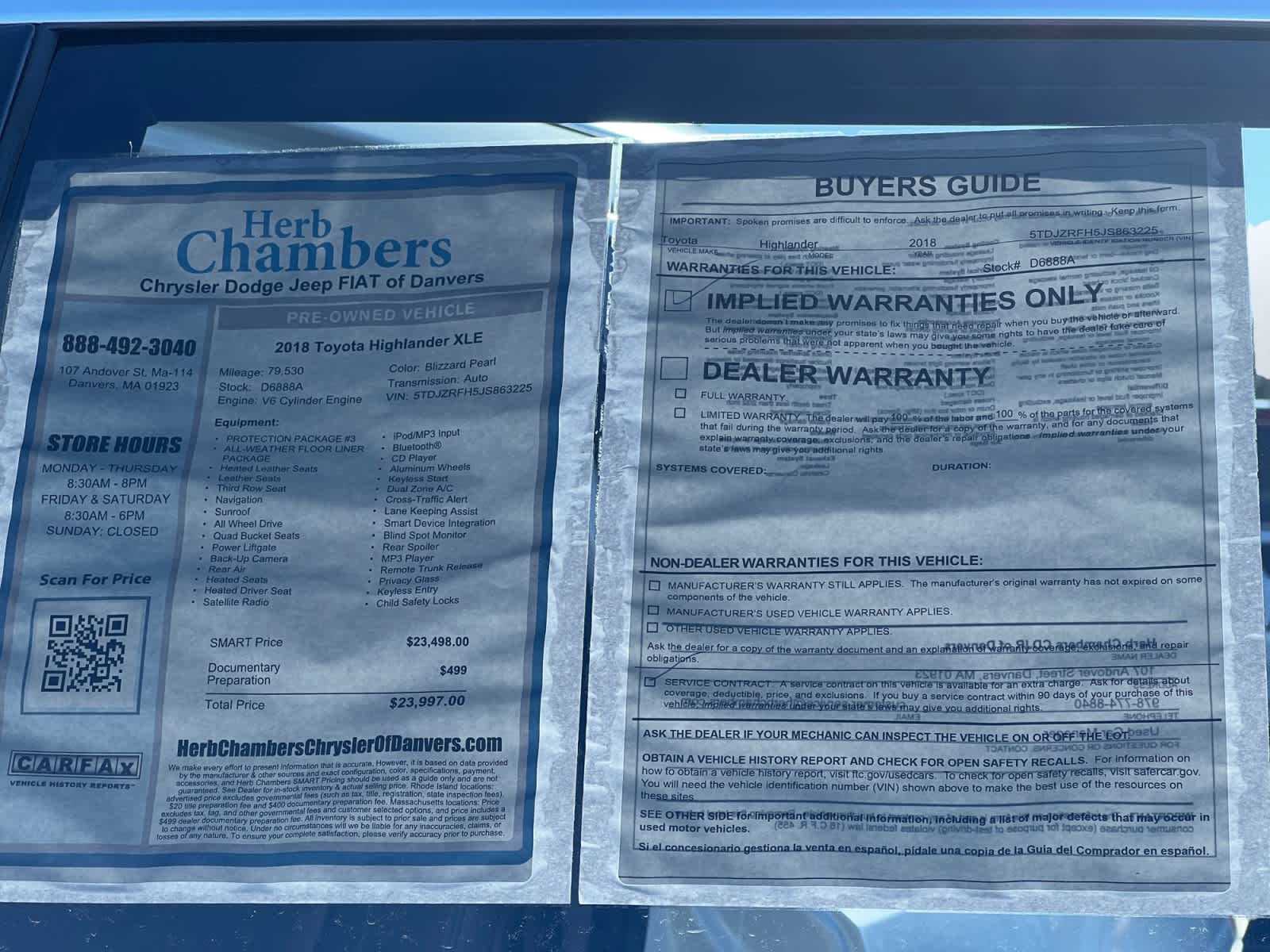 used 2018 Toyota Highlander car, priced at $23,197