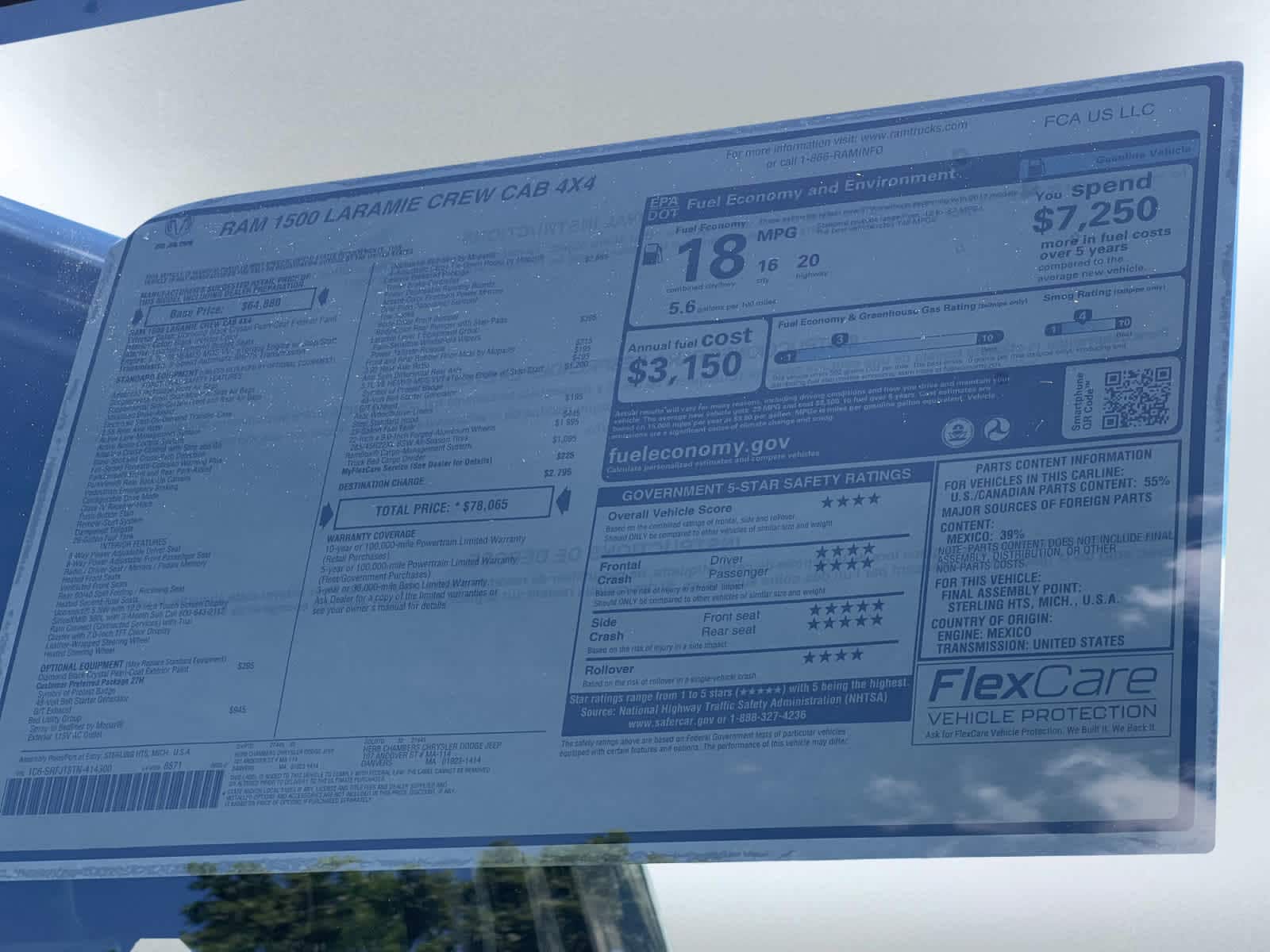 new 2026 Ram 1500 car, priced at $75,065