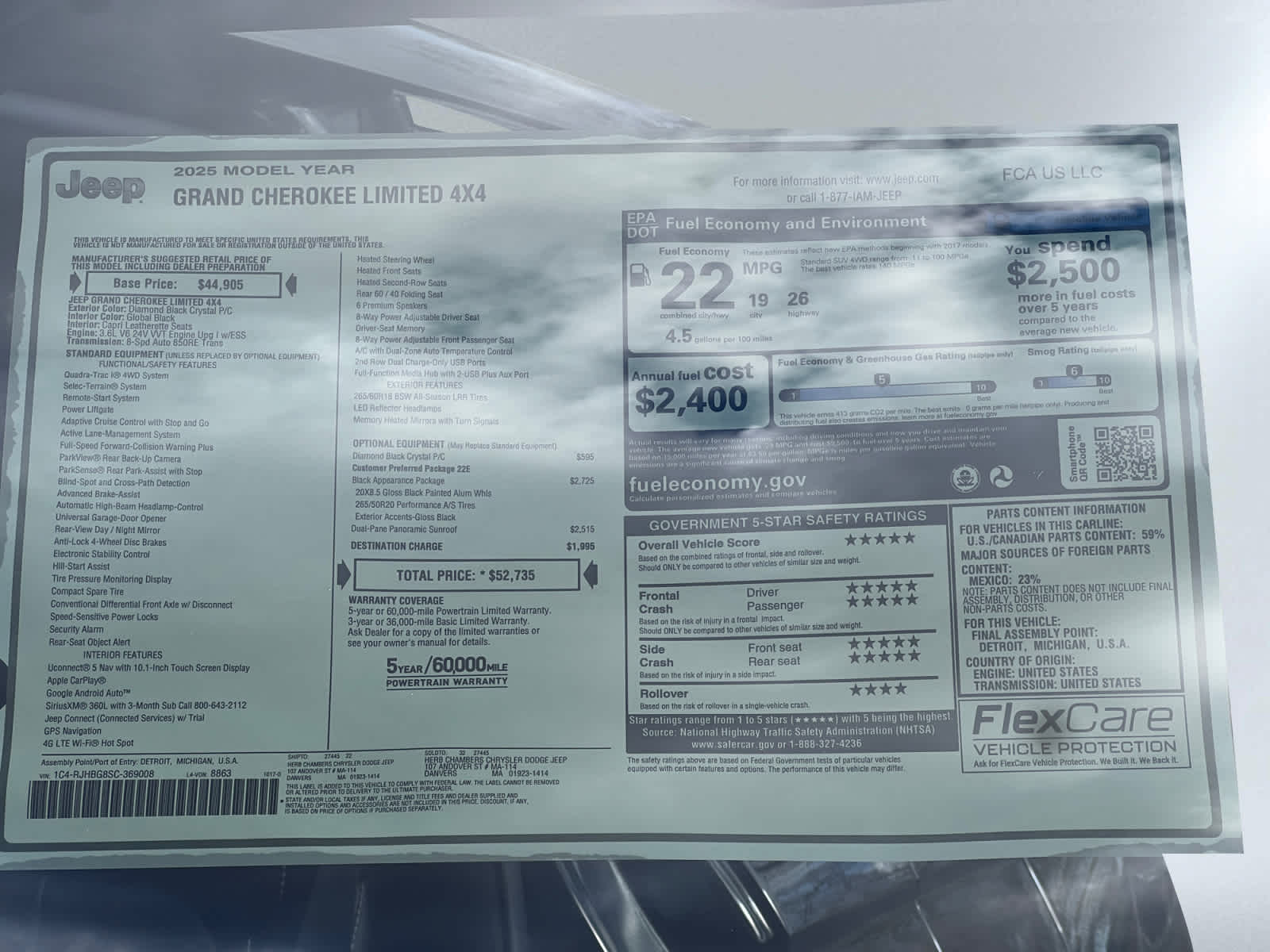 new 2025 Jeep Grand Cherokee car, priced at $48,135