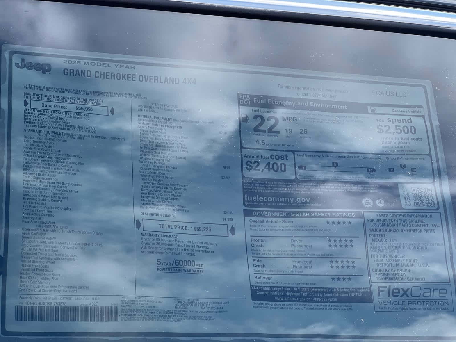 new 2025 Jeep Grand Cherokee car, priced at $66,425