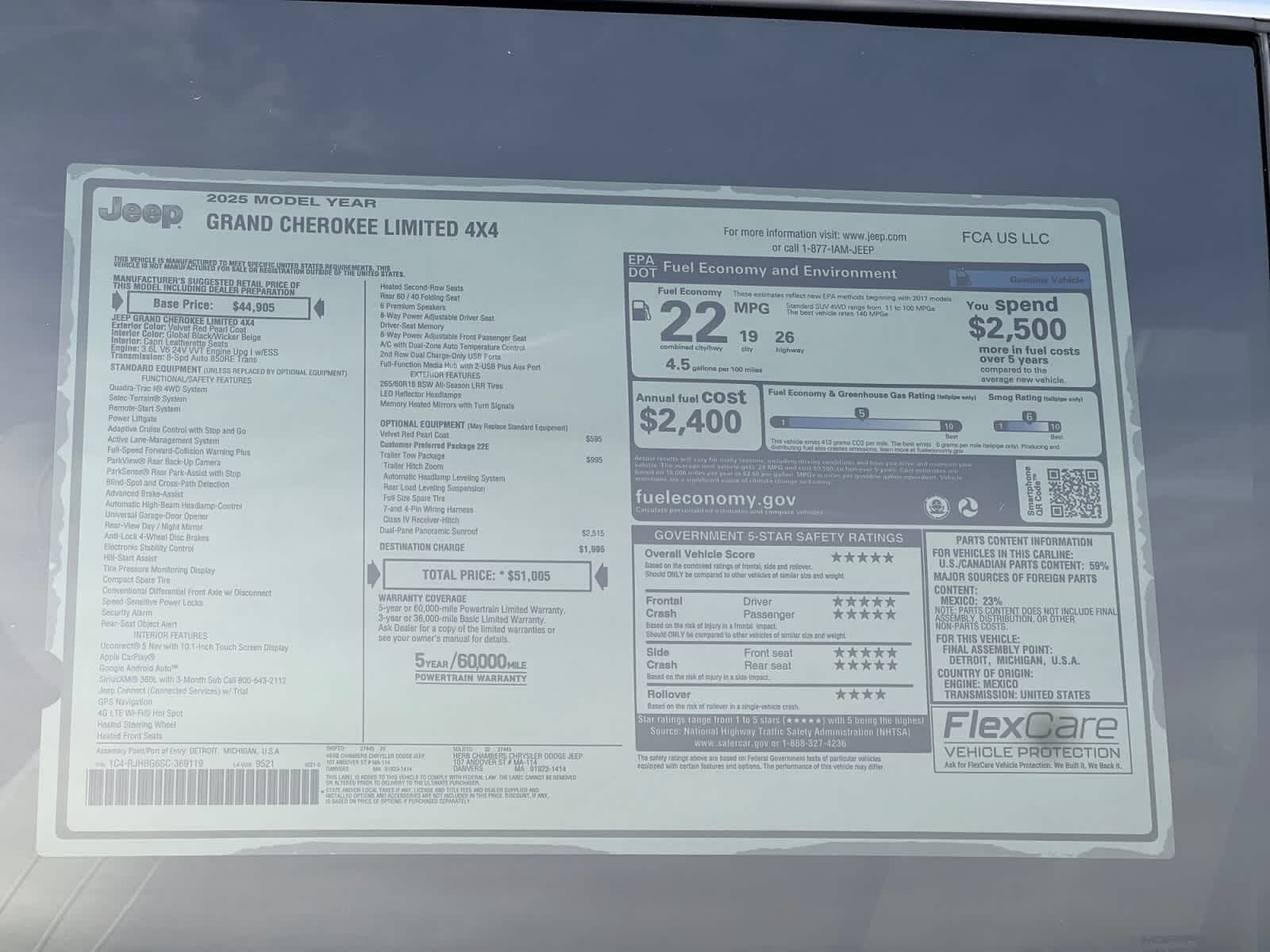 new 2025 Jeep Grand Cherokee car, priced at $47,405