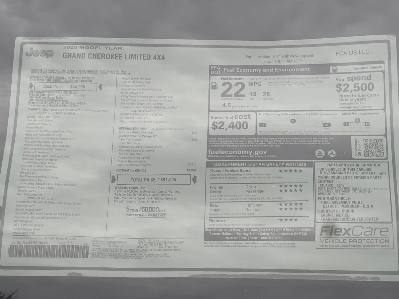 new 2025 Jeep Grand Cherokee car, priced at $47,405