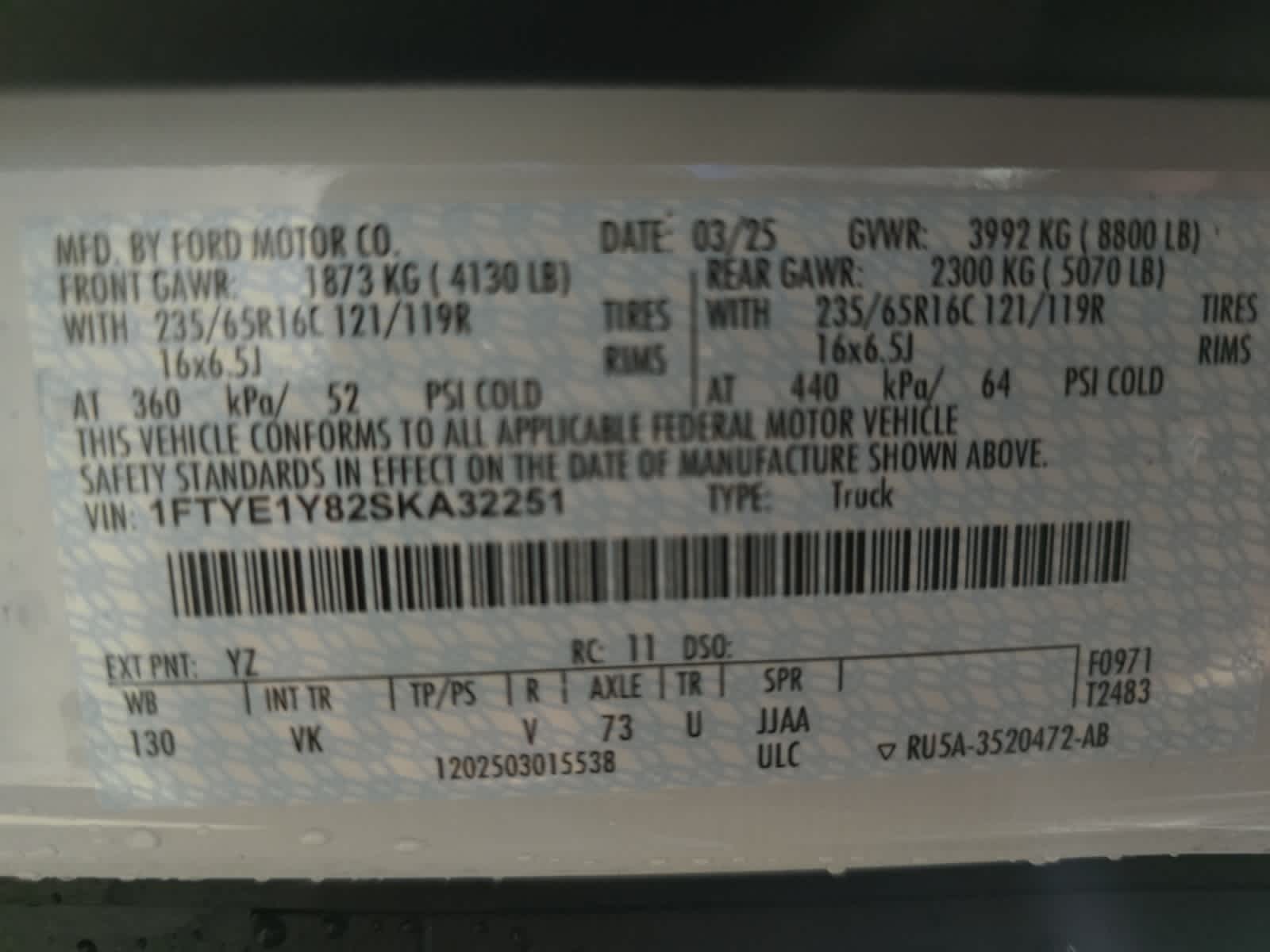 2025 Ford Transit Van Base - Photo 21