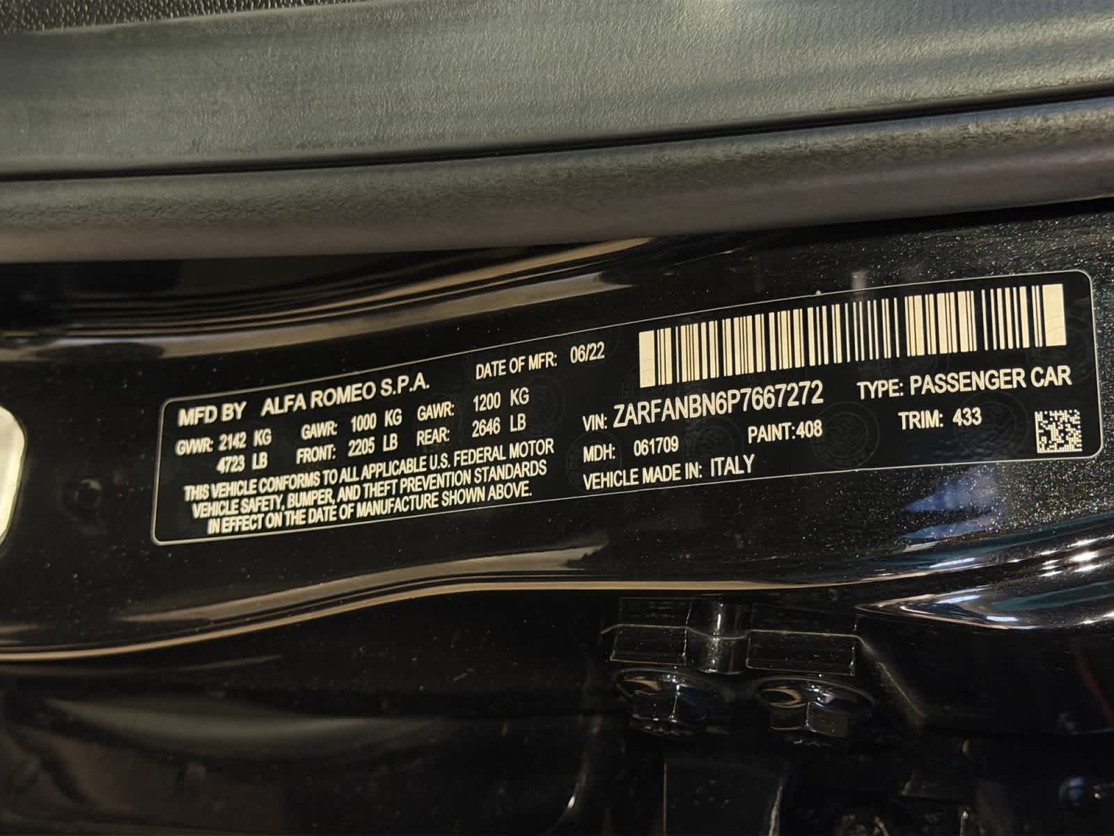 used 2023 Alfa Romeo Giulia car, priced at $23,485