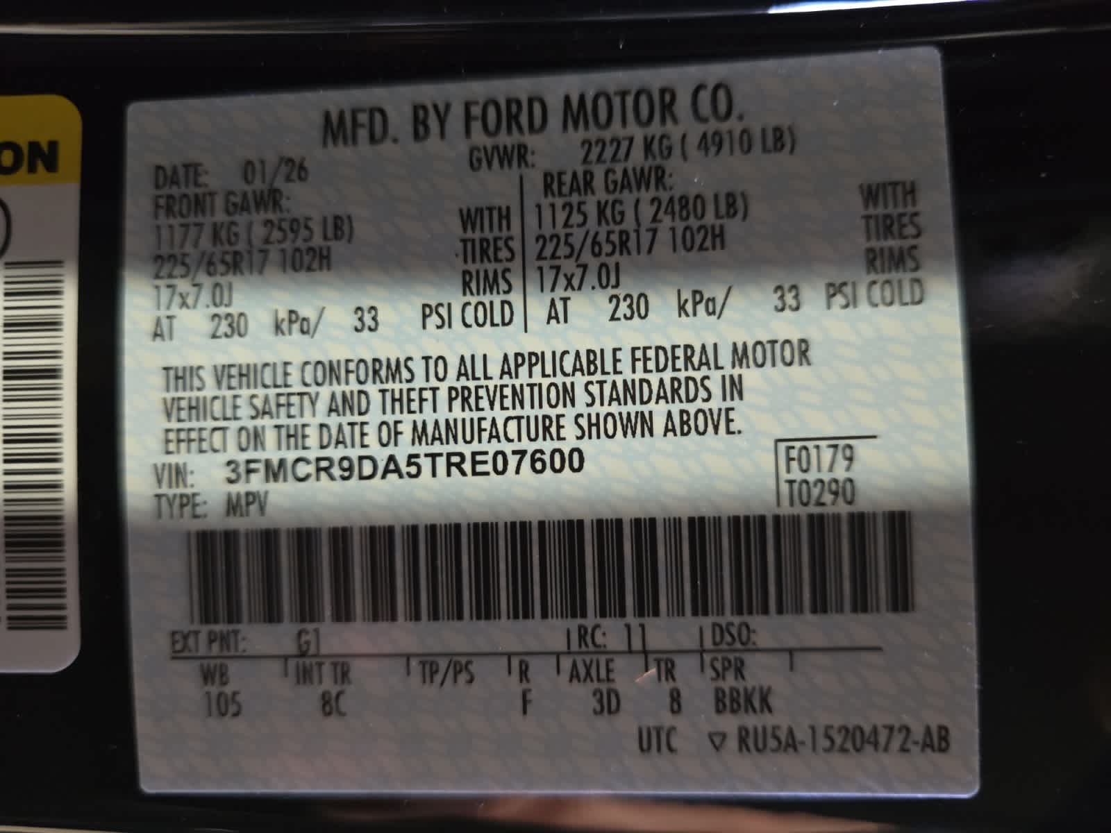 new 2026 Ford Bronco Sport car, priced at $41,835