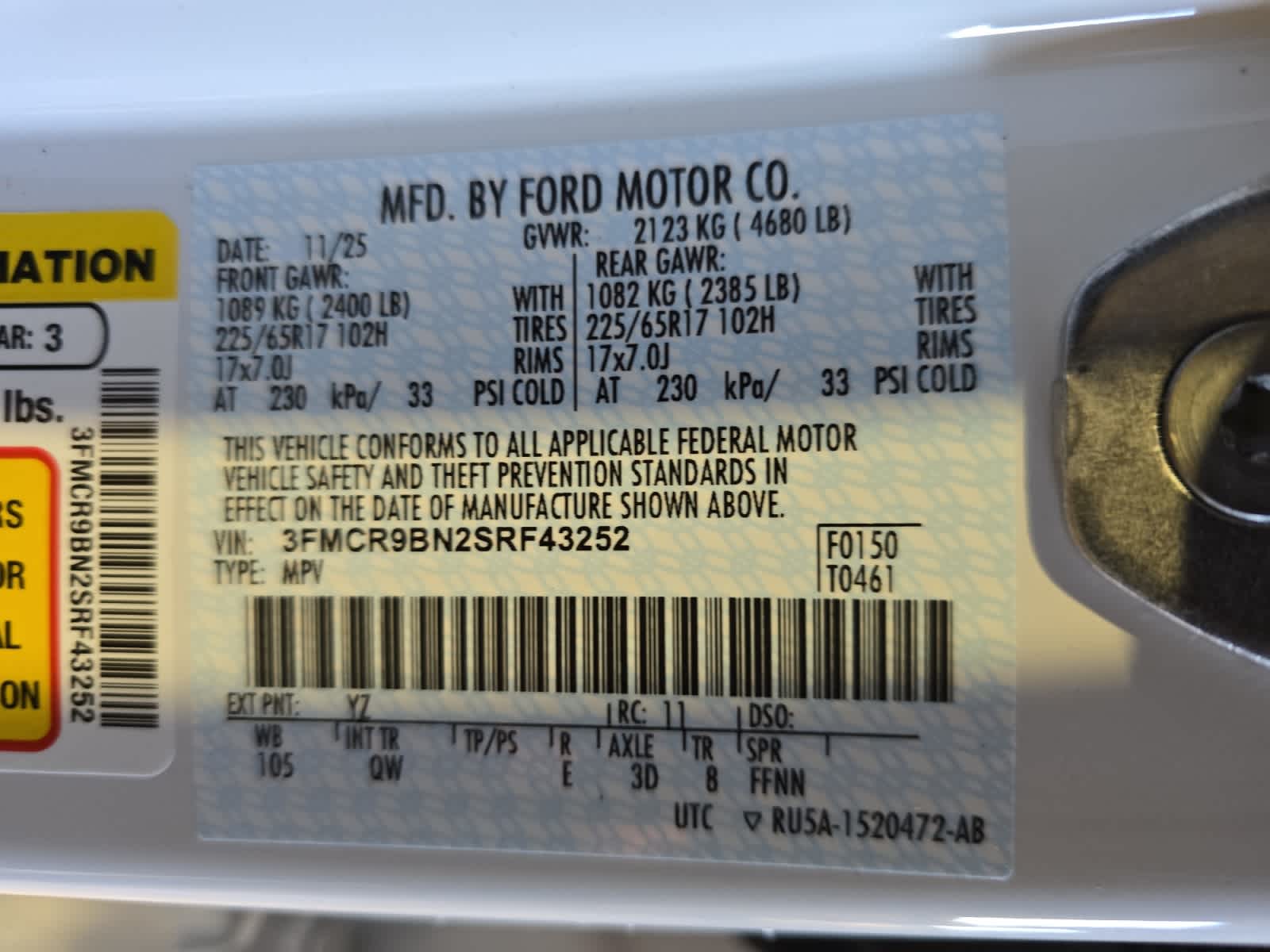 new 2025 Ford Bronco Sport car, priced at $34,695