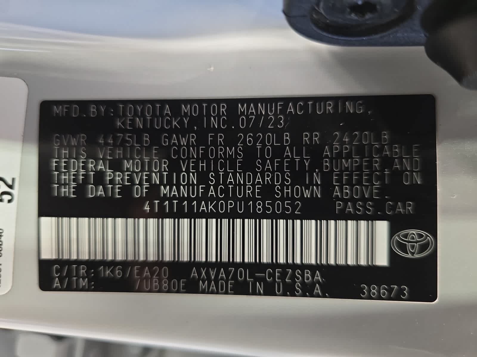 used 2023 Toyota Camry car, priced at $26,775
