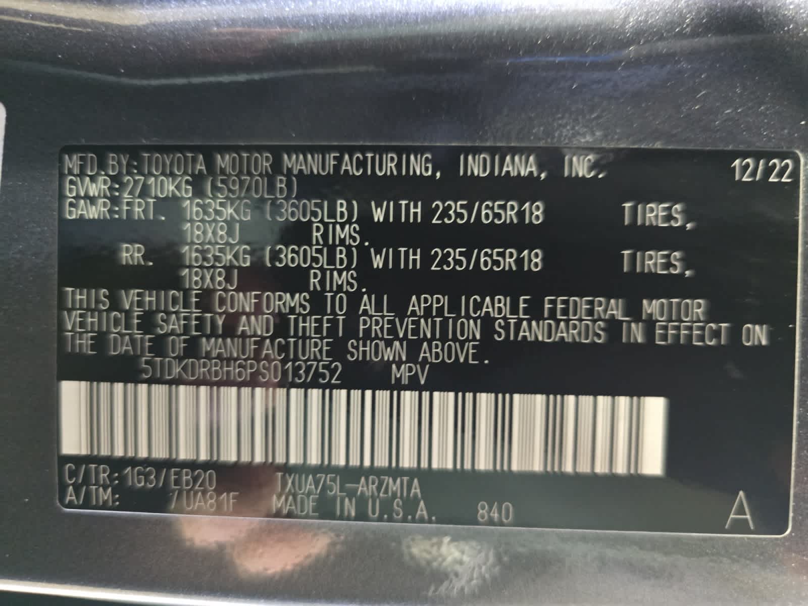 used 2023 Toyota Highlander car, priced at $31,188