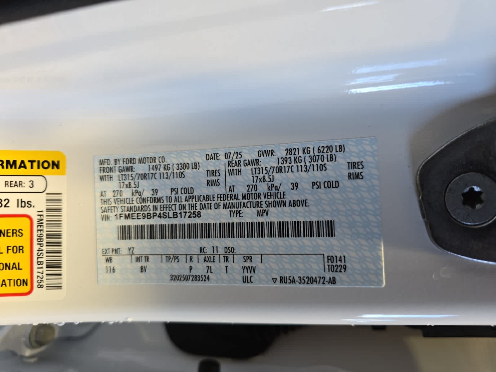 new 2025 Ford Bronco car, priced at $68,095