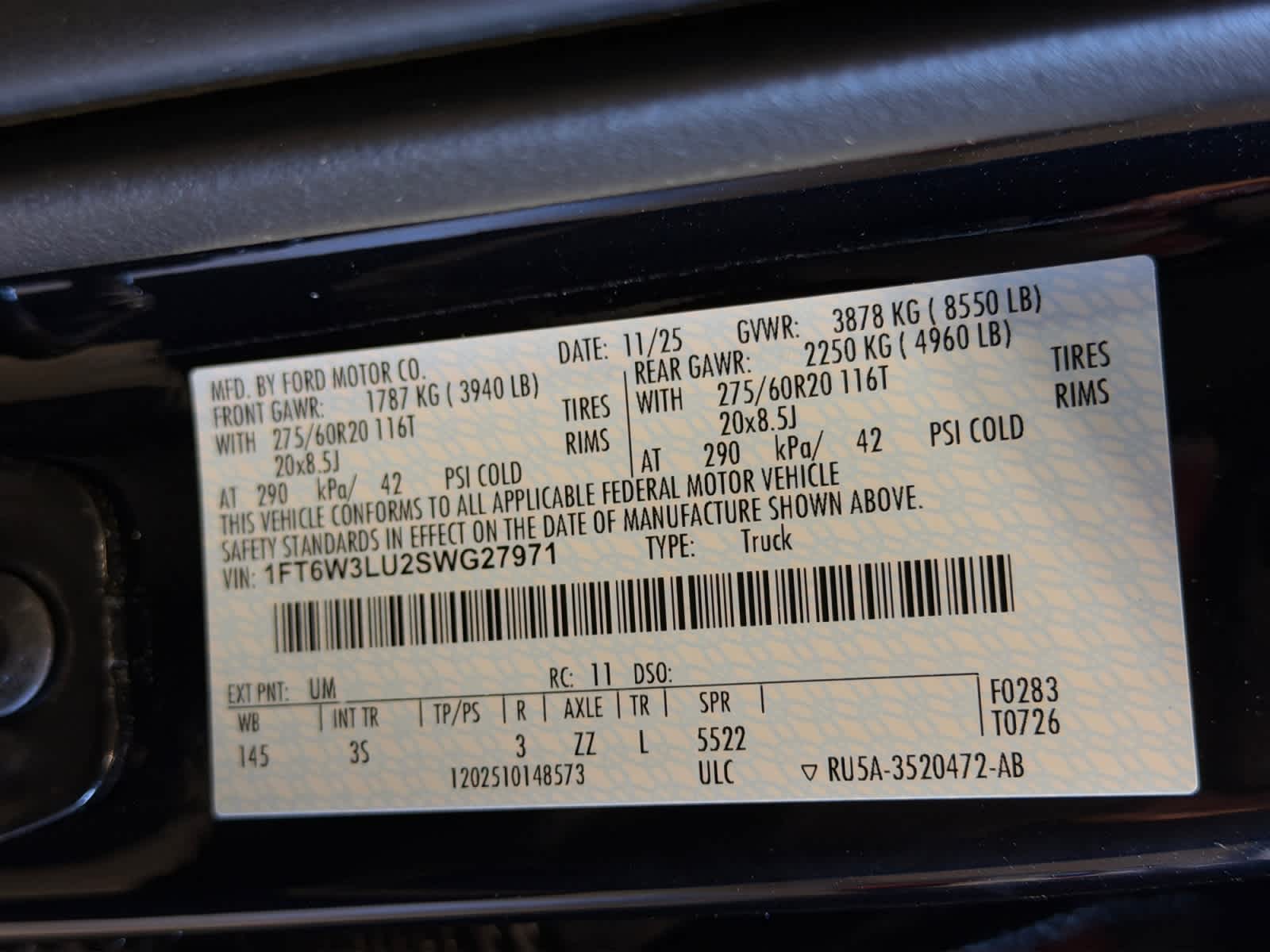 new 2025 Ford F-150 Lightning car, priced at $69,745