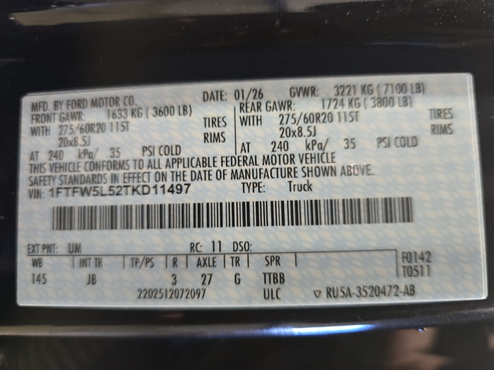 new 2026 Ford F-150 car, priced at $63,850
