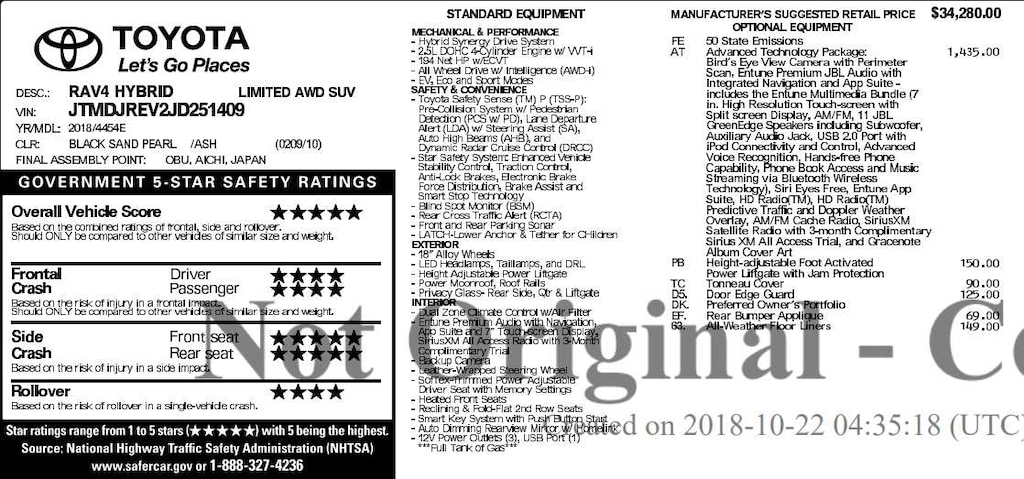 Used 2018 Toyota RAV4 Hybrid Limited