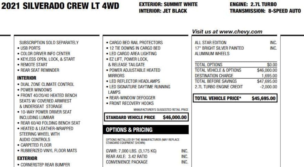 Used 2021 Chevrolet Silverado 1500 LT Truck