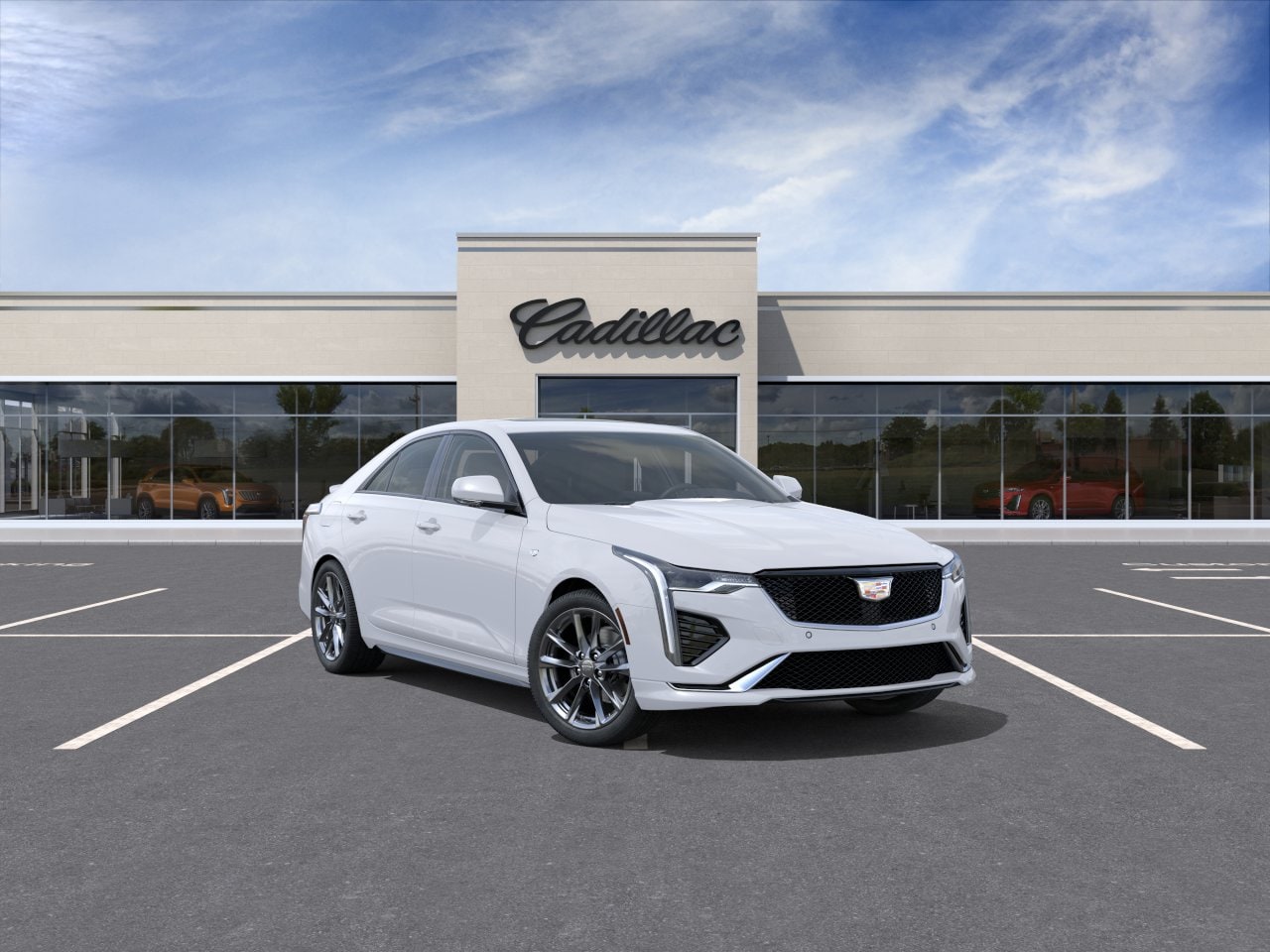 new 2025 Cadillac CT4 car, priced at $48,240