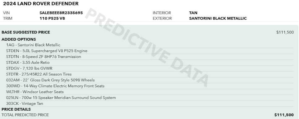 Used 2024 Land Rover Defender V8 SUV
