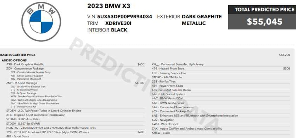 Used 2023 BMW X3 xDrive30i